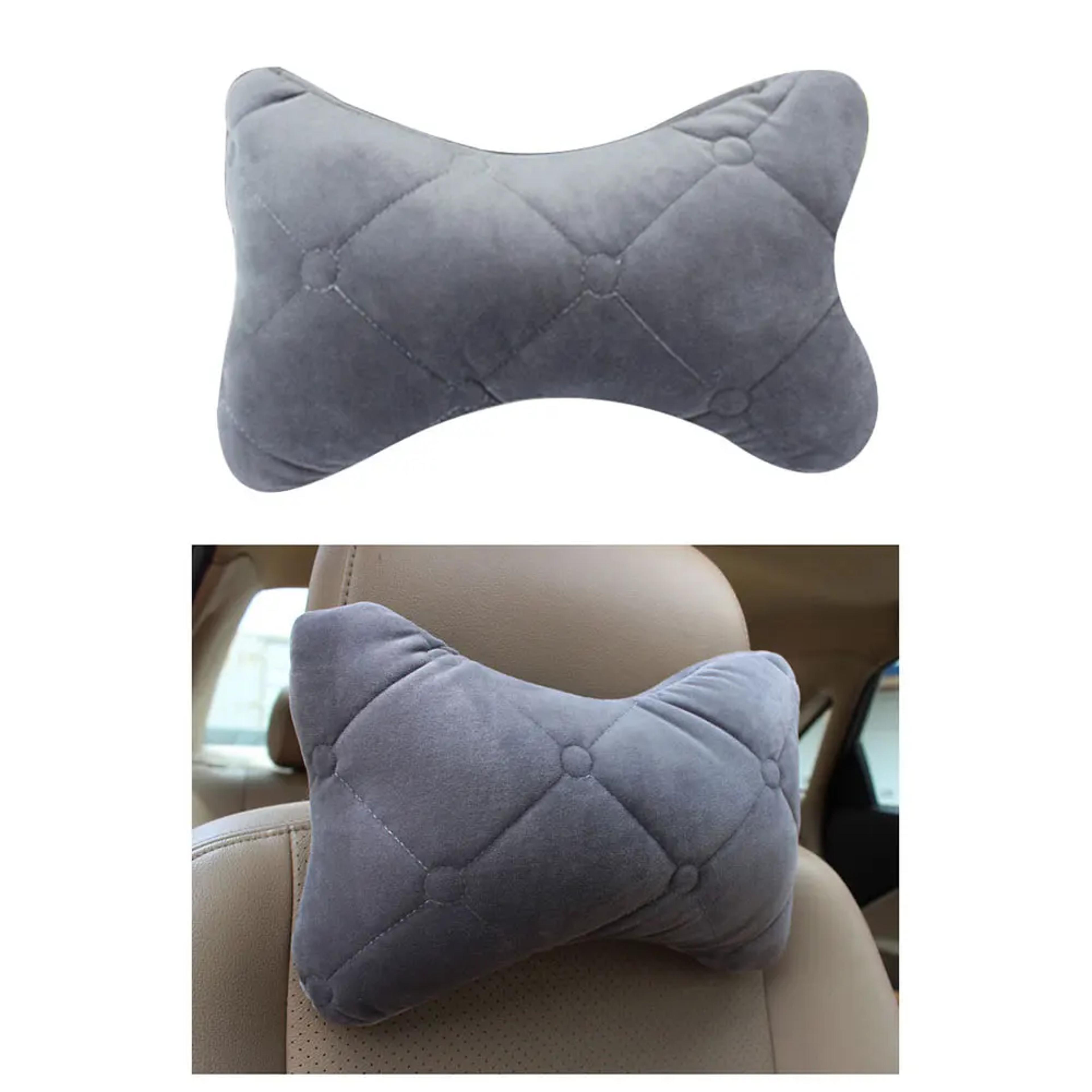 Memory Foam Car Neck Pillow With Soft Velvet Headrest Support 2