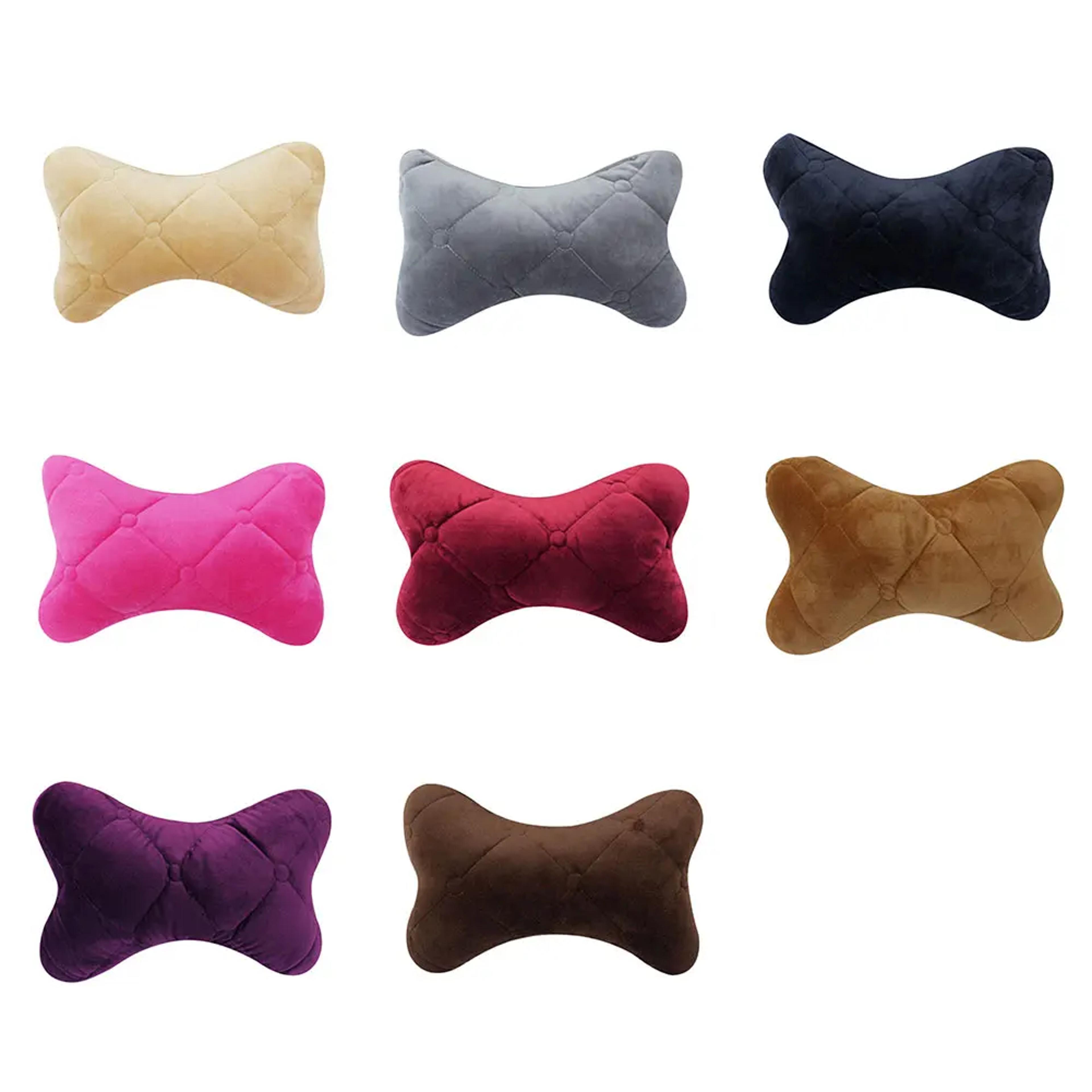 Memory Foam Car Neck Pillow With Soft Velvet Headrest Support 5