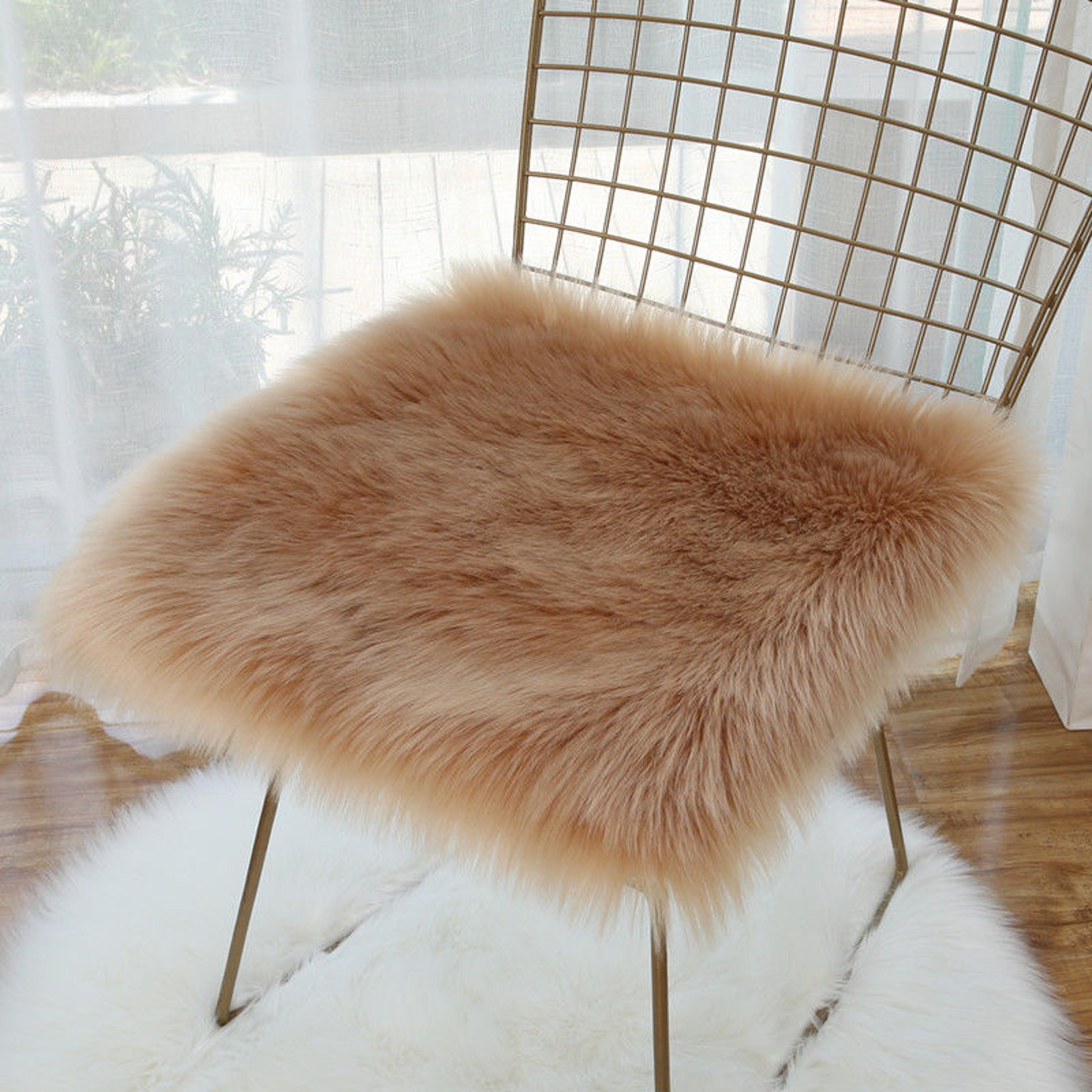 Soft Plush Square Chair Cushion With NonSlip Backing 7