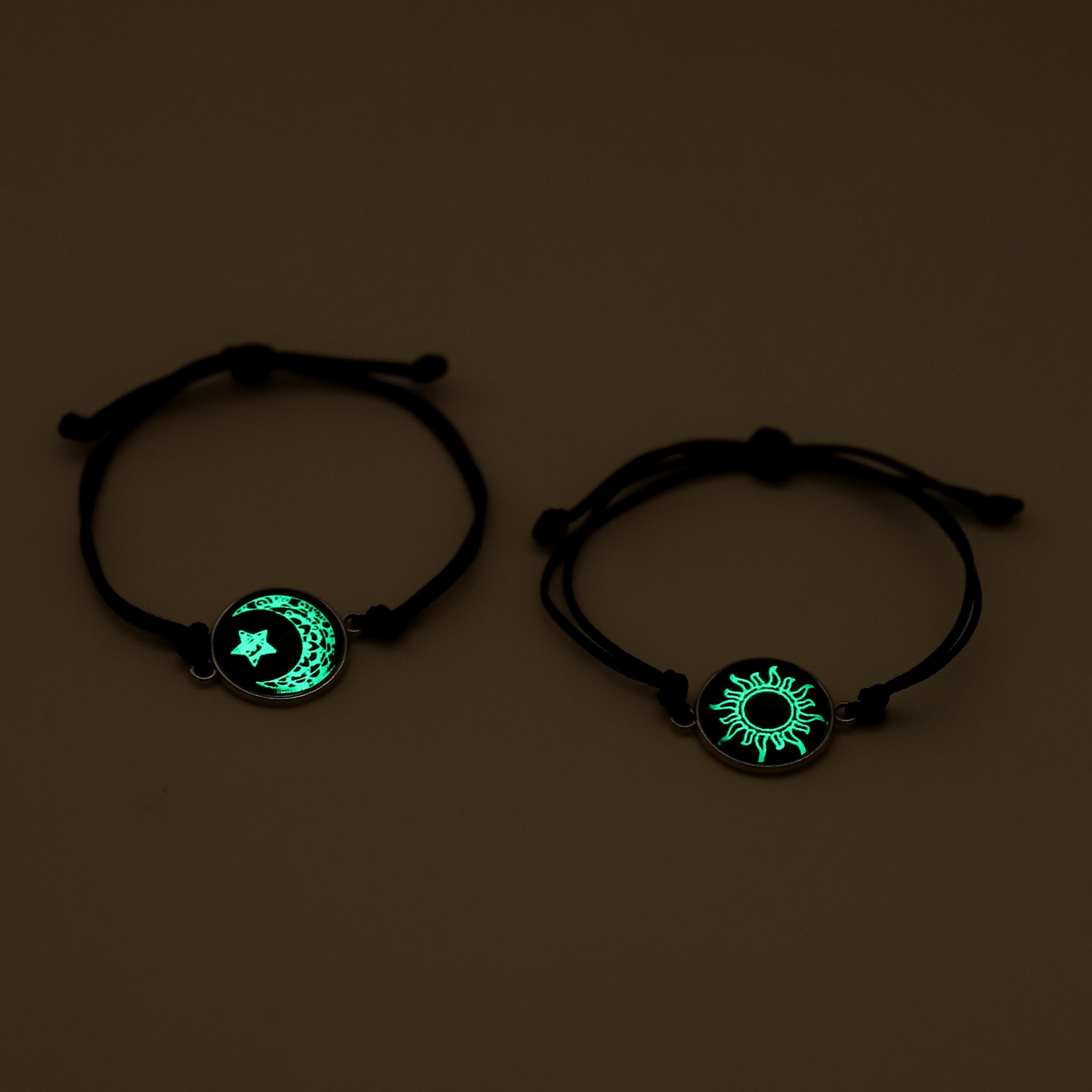 Matching Sun And Moon Couple Bracelets  Handmade Braided Rope Jewelry Set 4