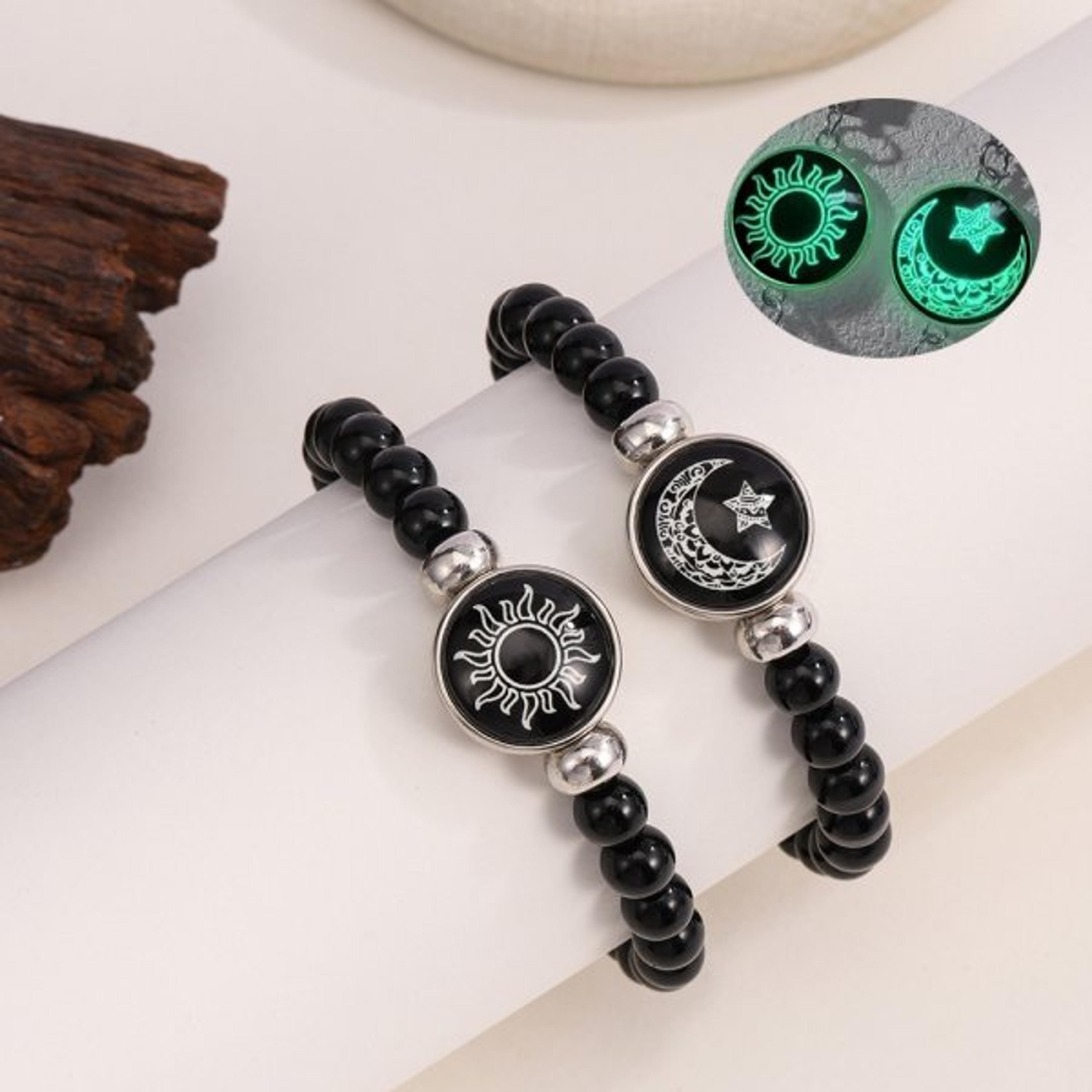 Matching Sun And Moon Couple Bracelets  Handmade Braided Rope Jewelry Set 7