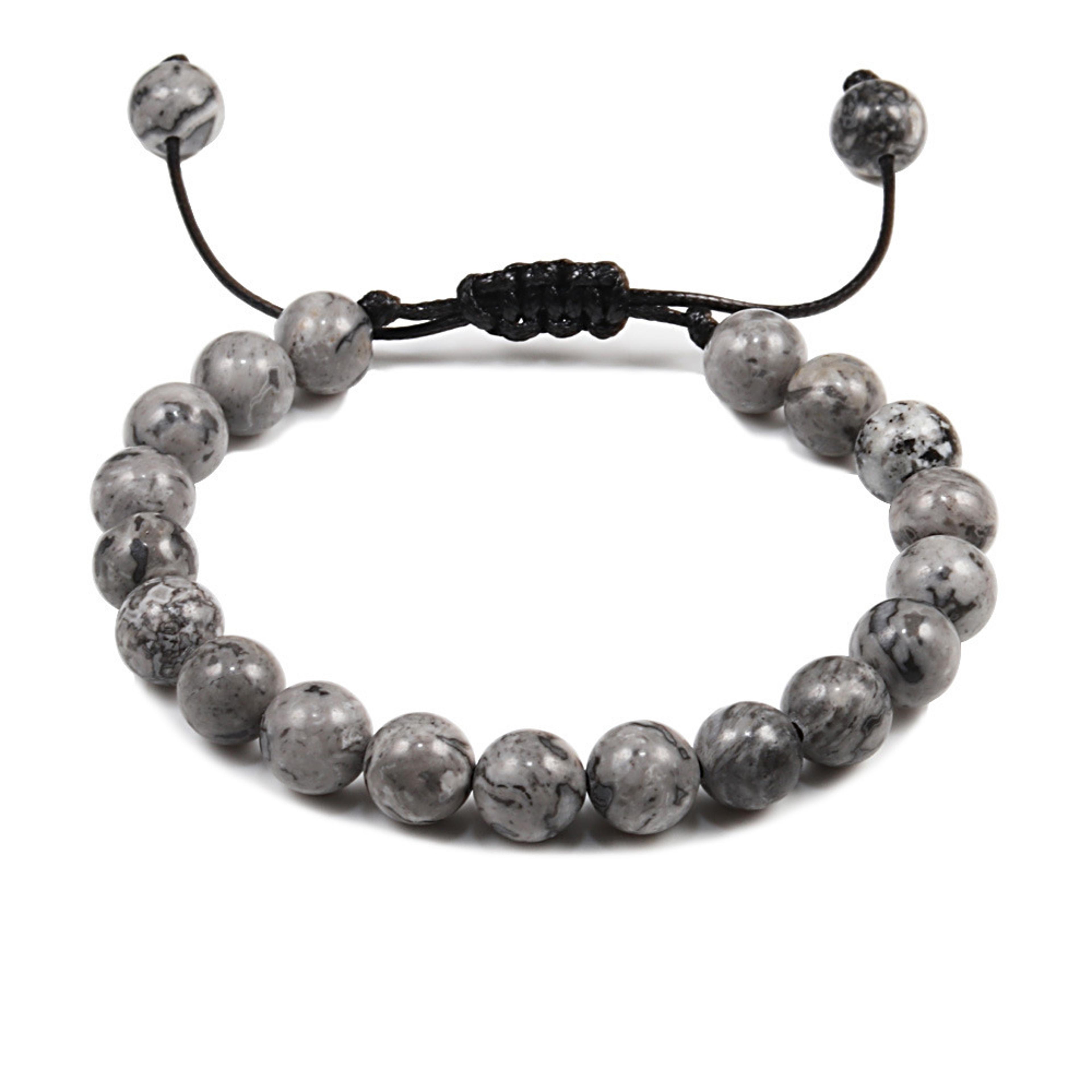 Natural Tiger Eye 8mm Beaded Bracelet With Adjustable Unisex Design 16