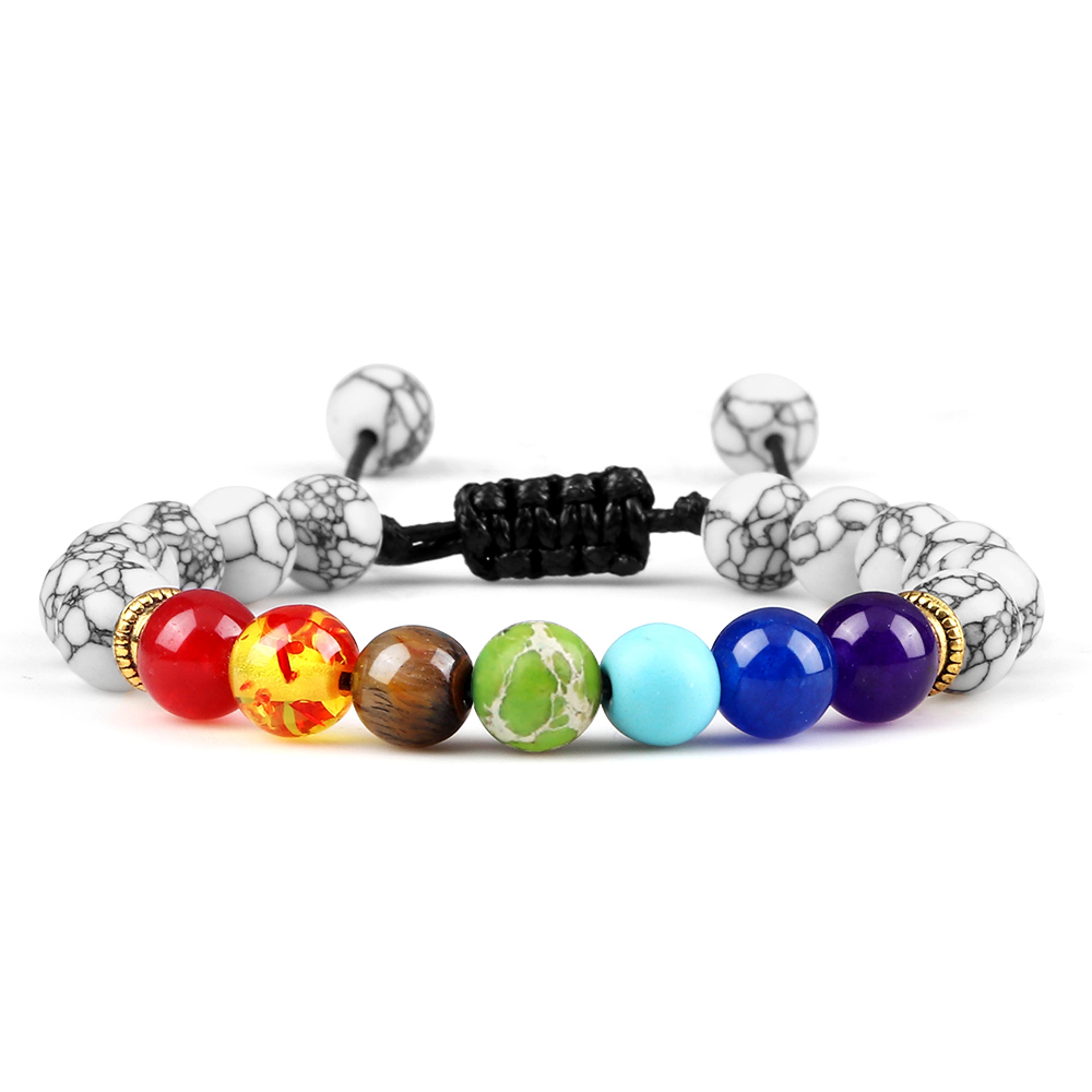 Adjustable Couples Bracelets With 8mm Beads And Braided Macrame Design 14