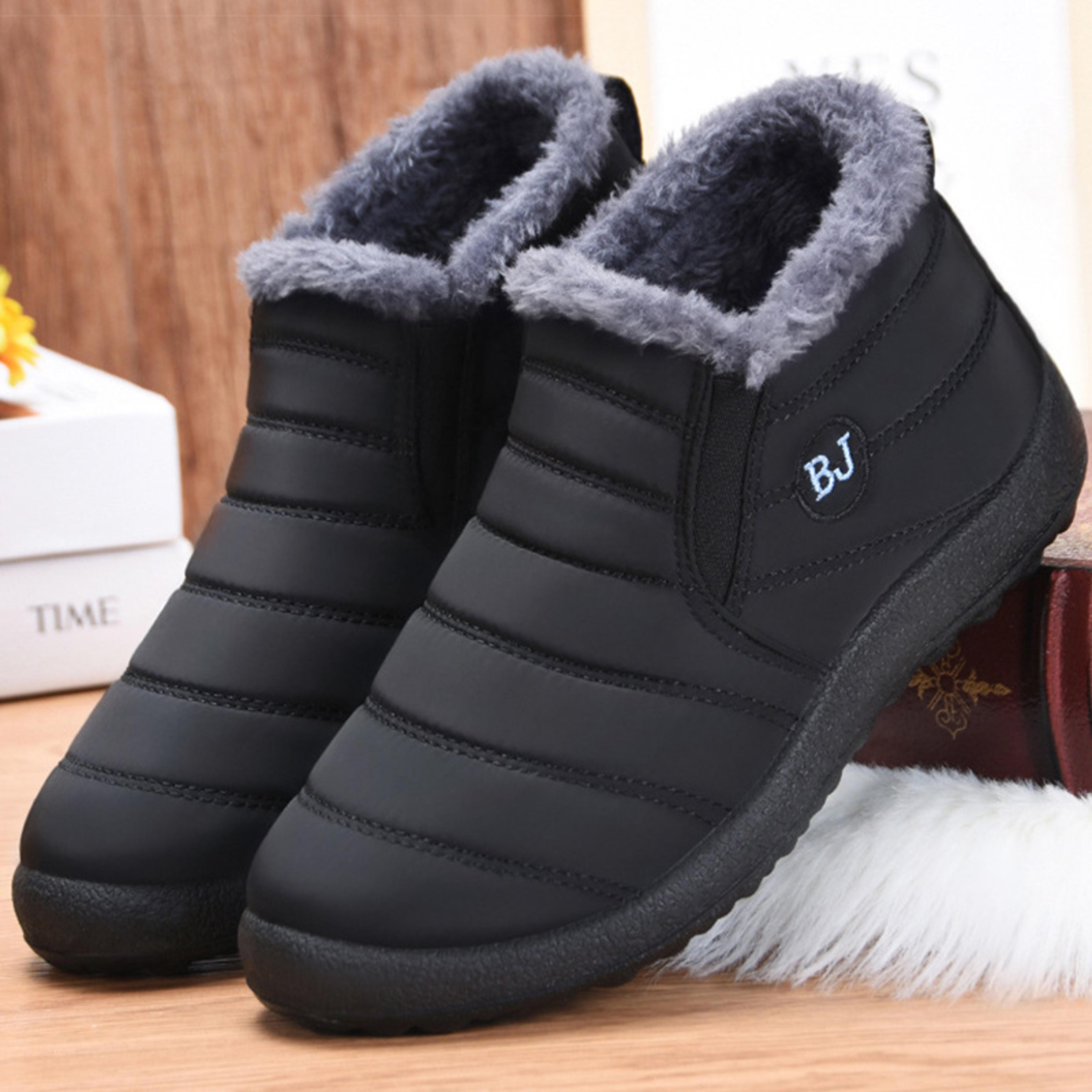 Womens Waterproof Winter Snow Boots With Plush Lining And SlipOn Design 2