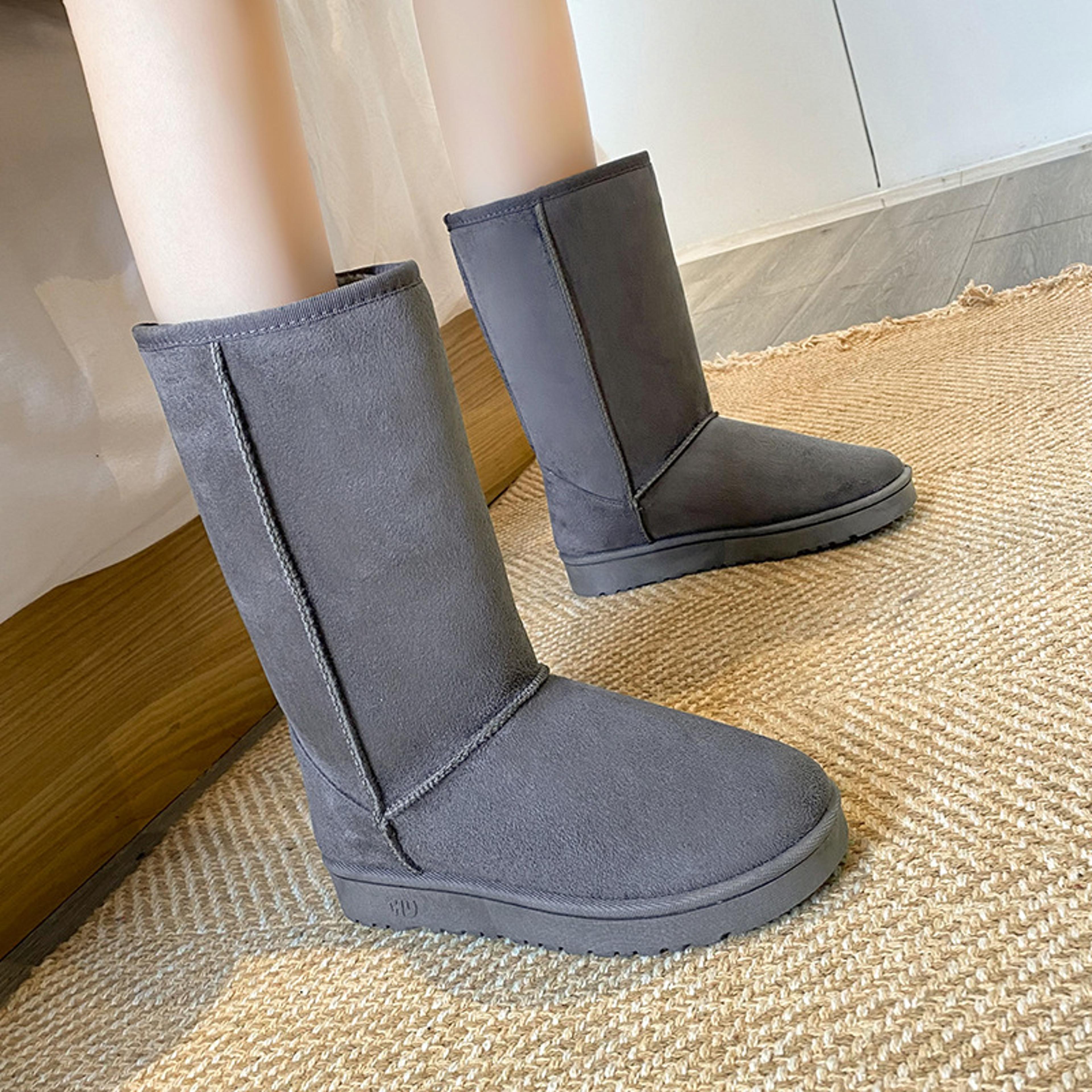 Womens MidCalf Snow Boots With Velvet Upper And Warm Plush Lining 6