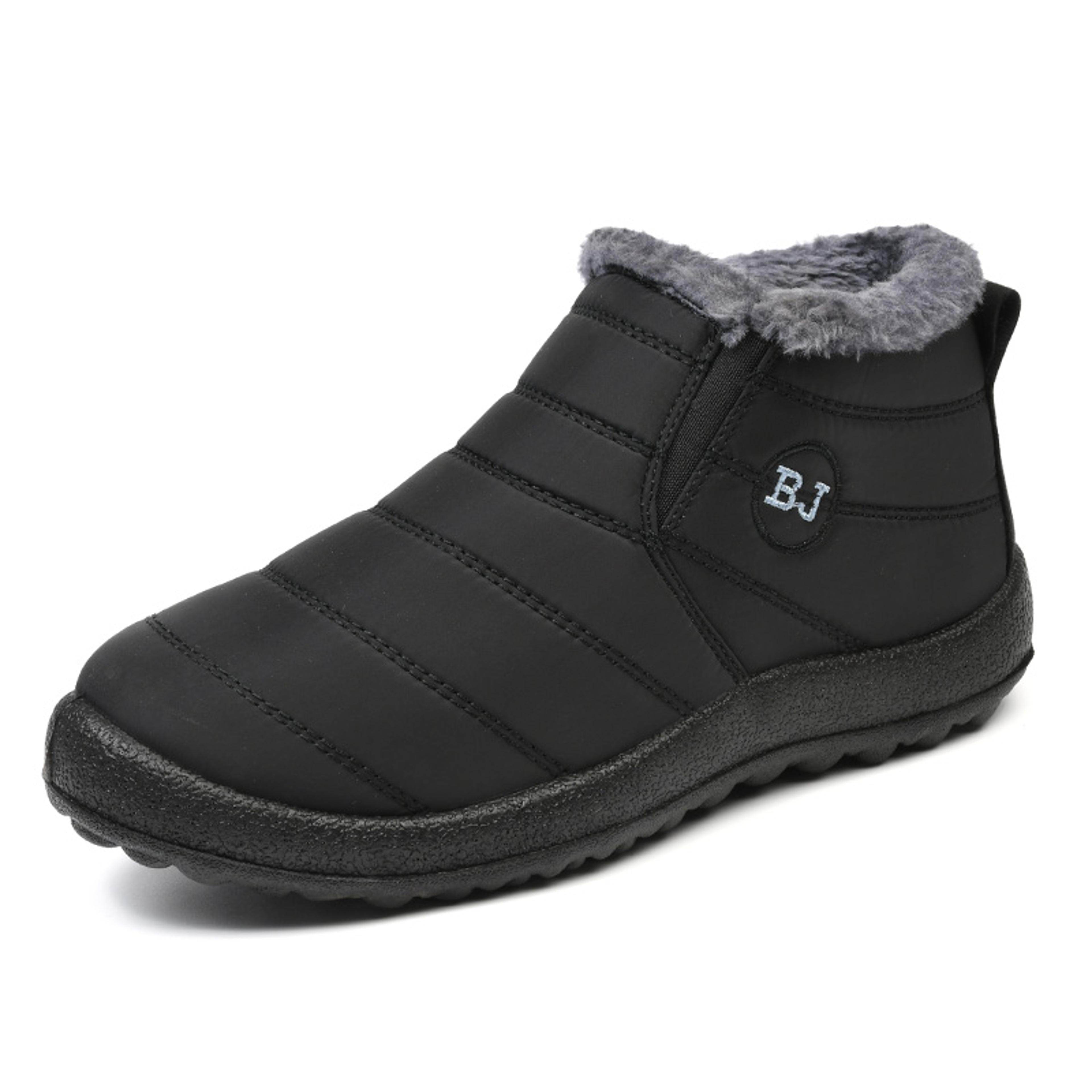 Womens Winter Snow Boots With Plush Lining And Low Wedge Heel 5
