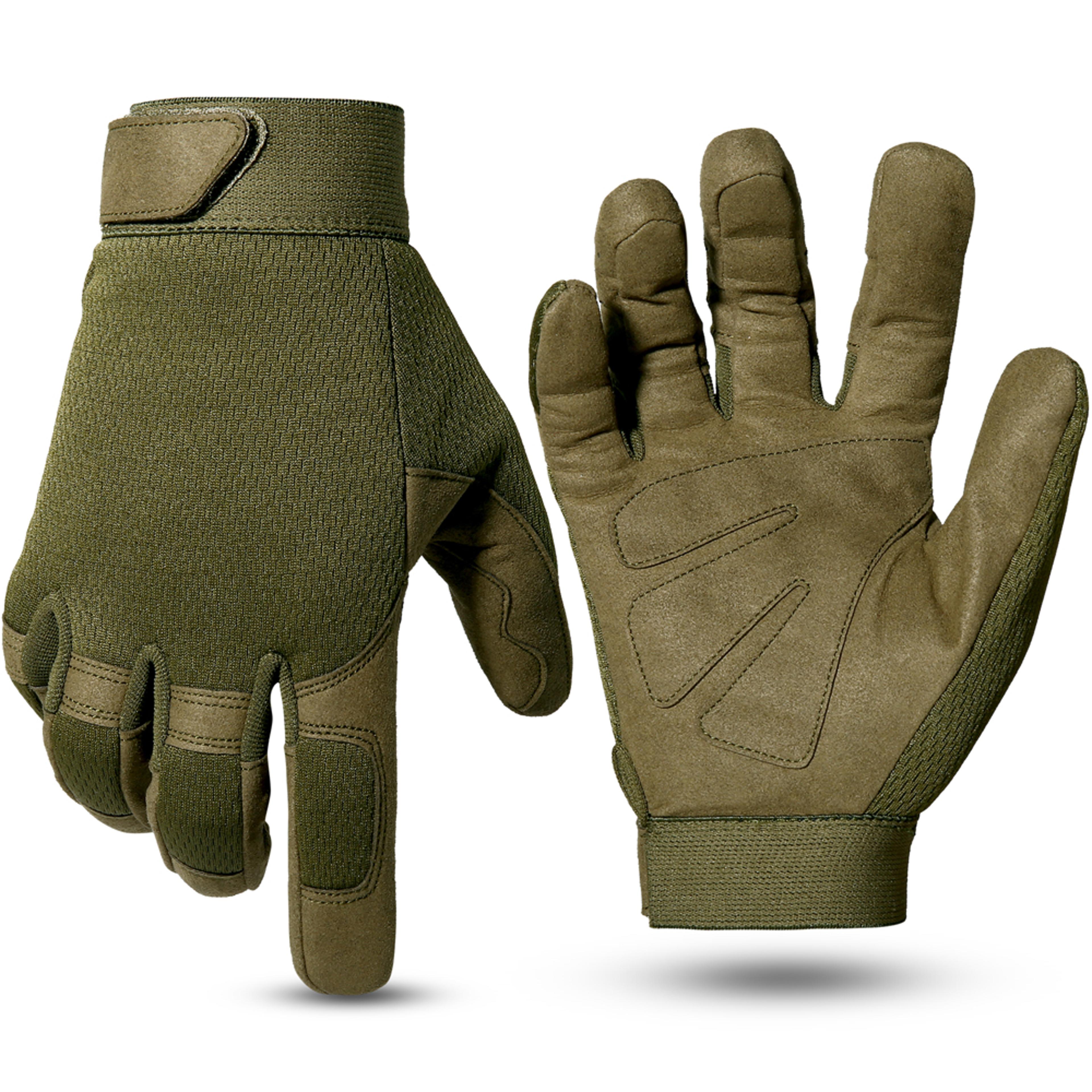 full finger tactical gloves with touchscreen and non-slip grip