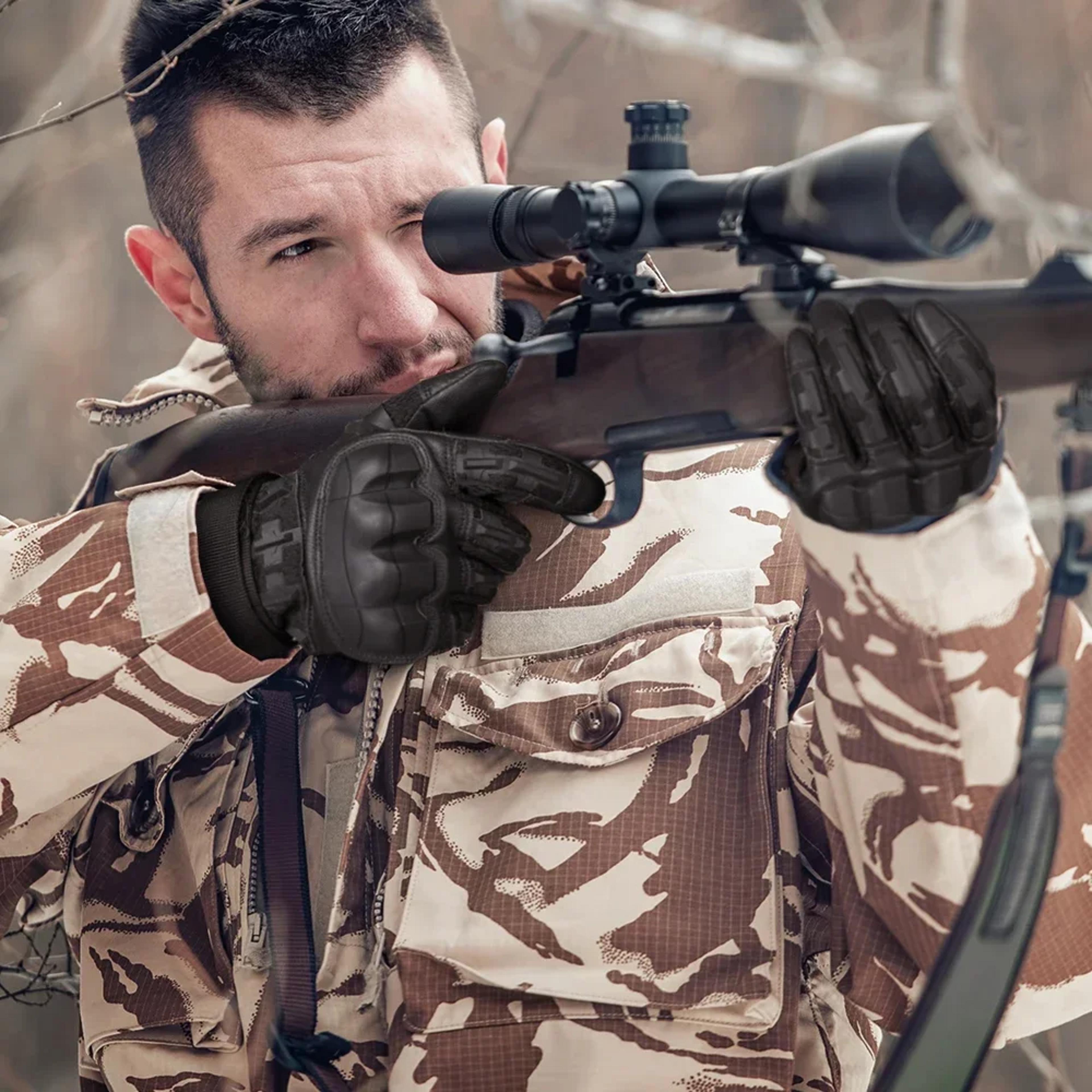 Tactical Gloves With Touchscreen Grip And Hard Shell For Outdoor Sports 2
