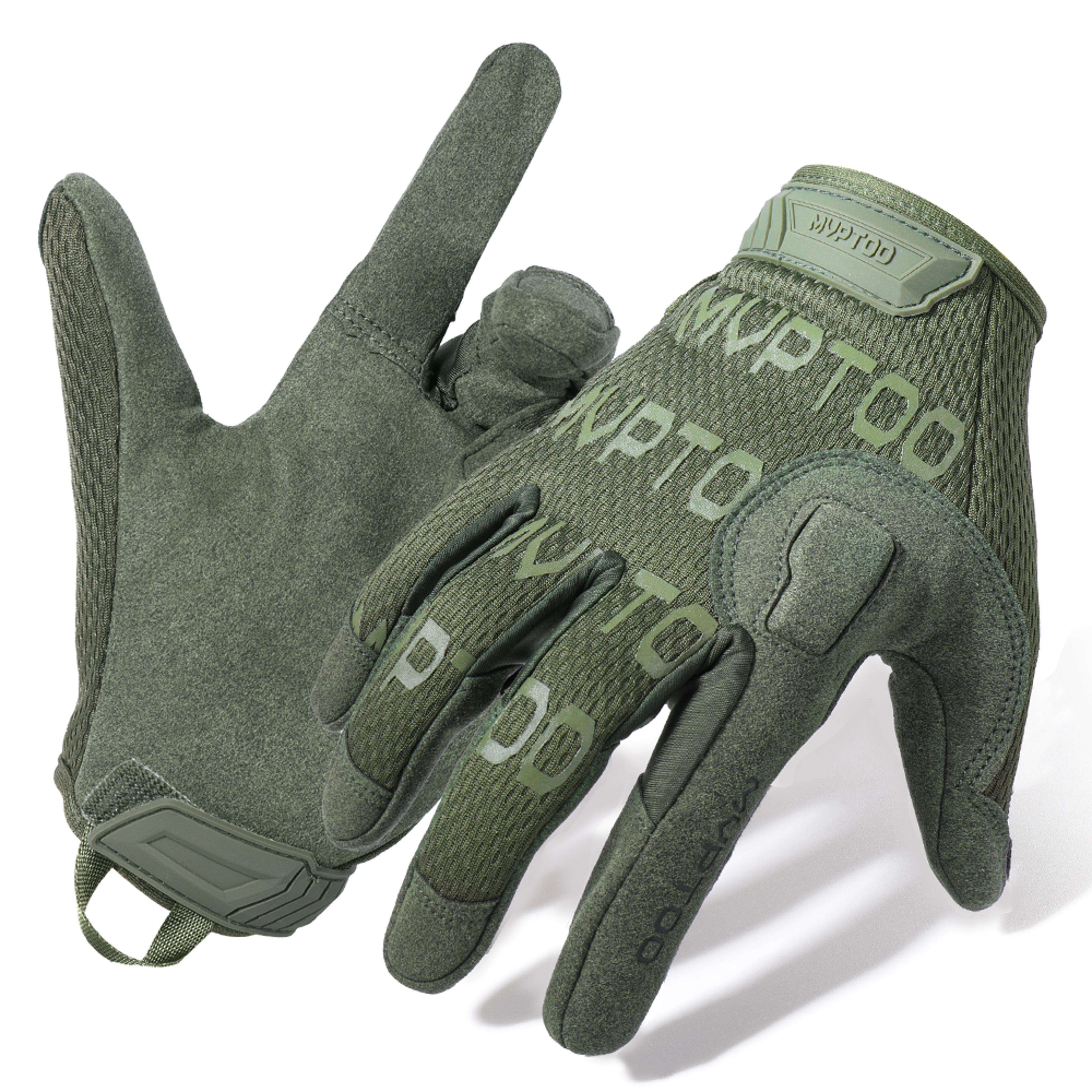 Full Finger Tactical Cycling Gloves With NonSlip Grip And Shock Absorption 7