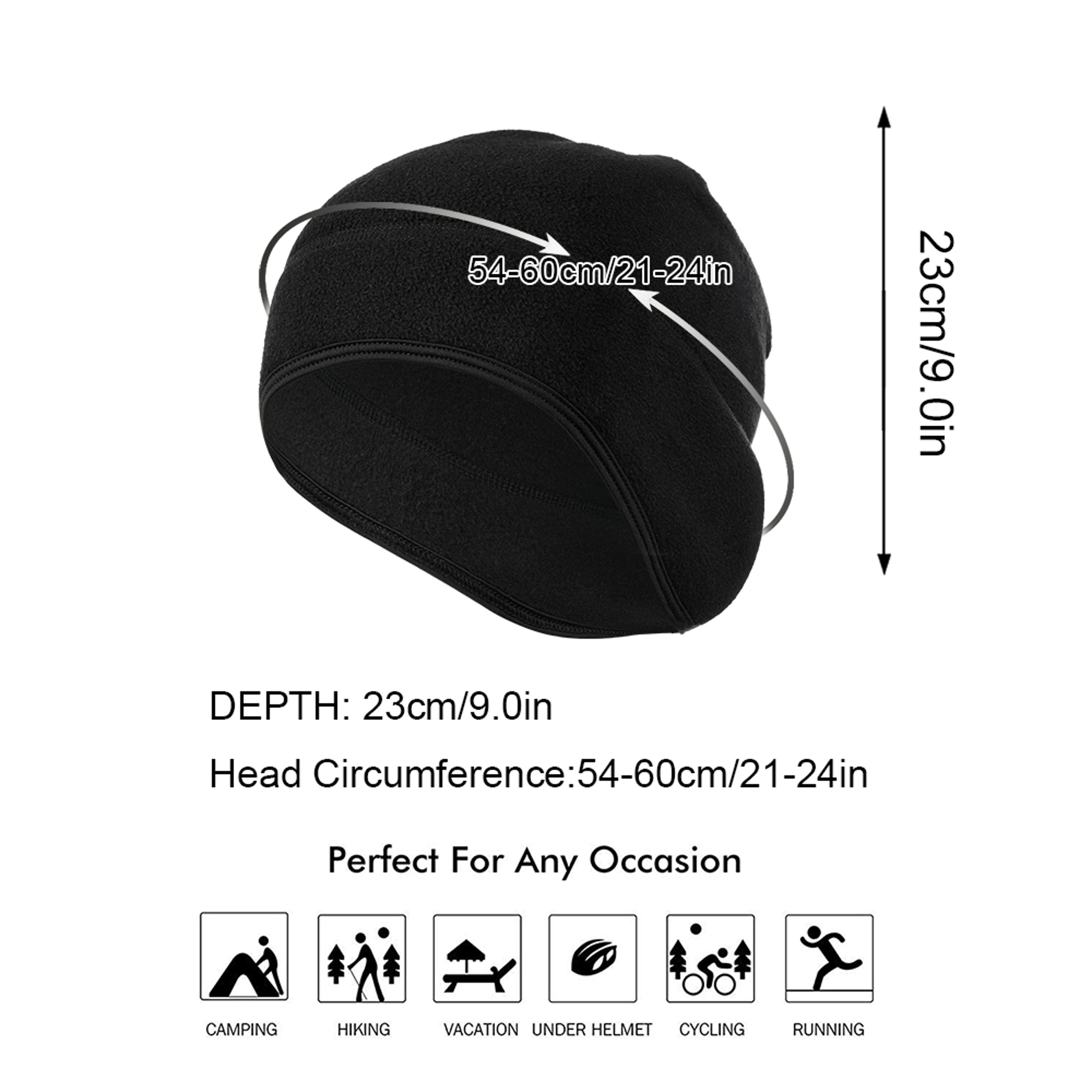 Winter Thermal Running Beanie Windproof Soft Ear Warmer Cap For Outdoor Sports 5
