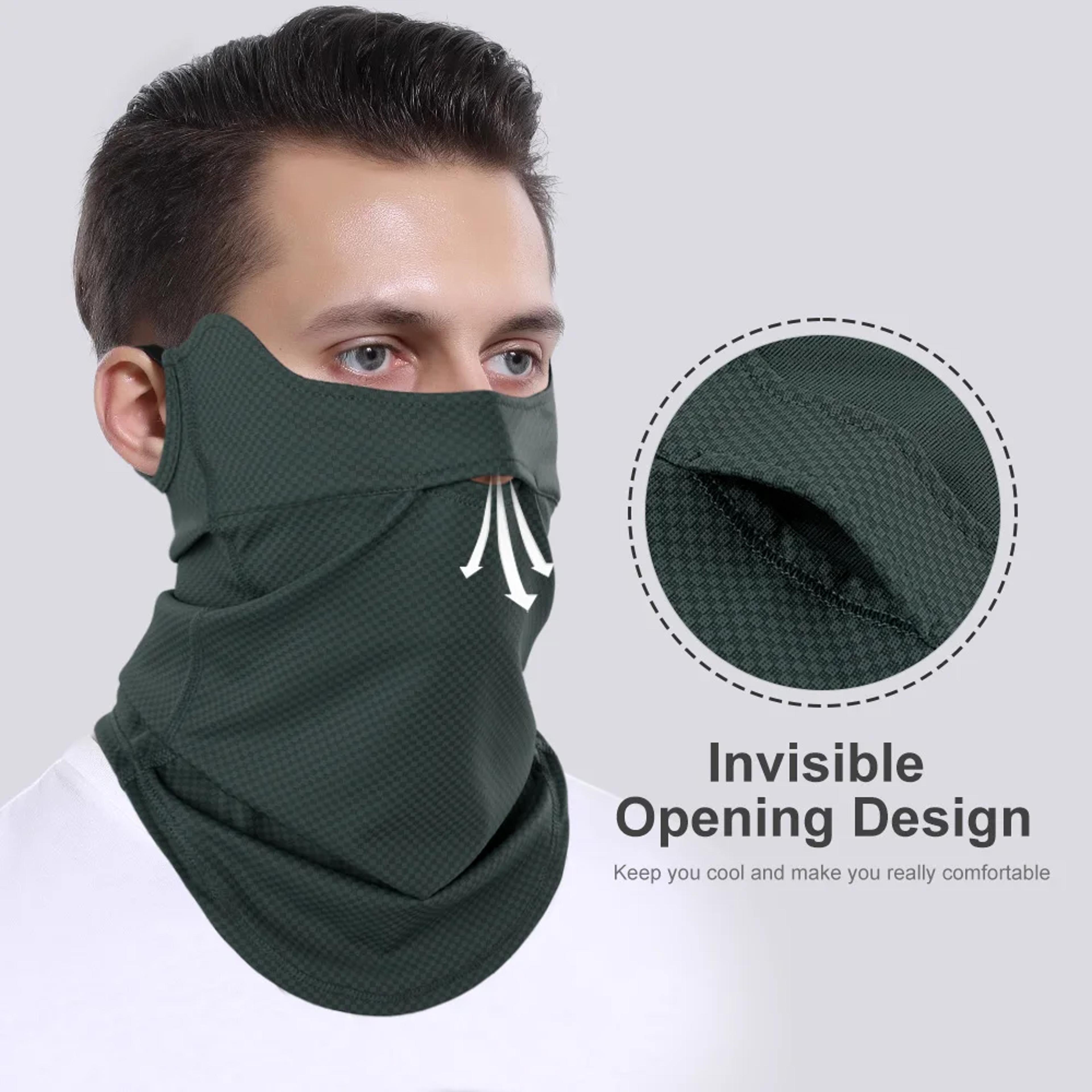 UPF50 UV Protection Neck Gaiter With Cooling QuickDry Fabric And Ear Loops 2