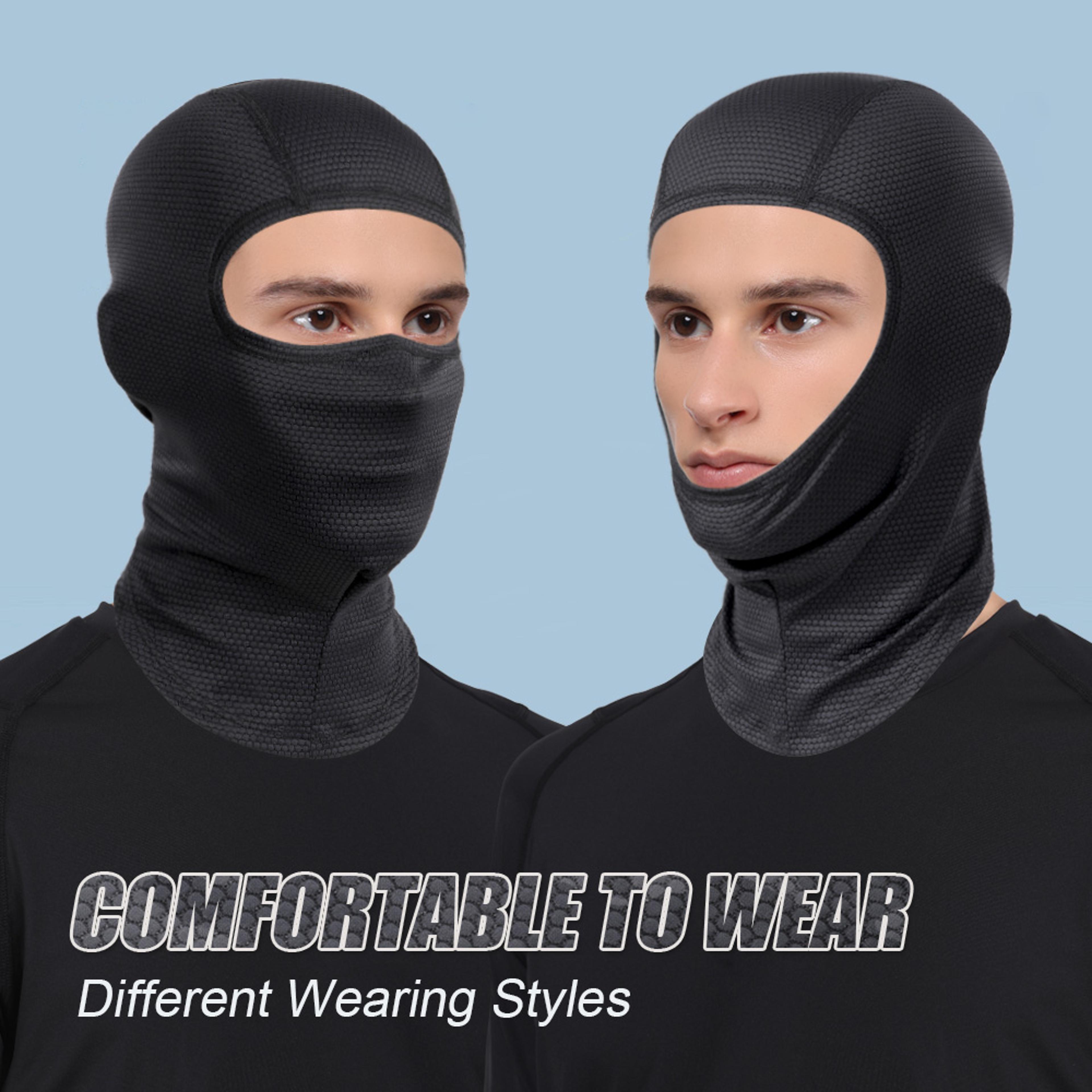 Breathable Sports Balaclava Full Face Cover With QuickDrying Sun Protection 1