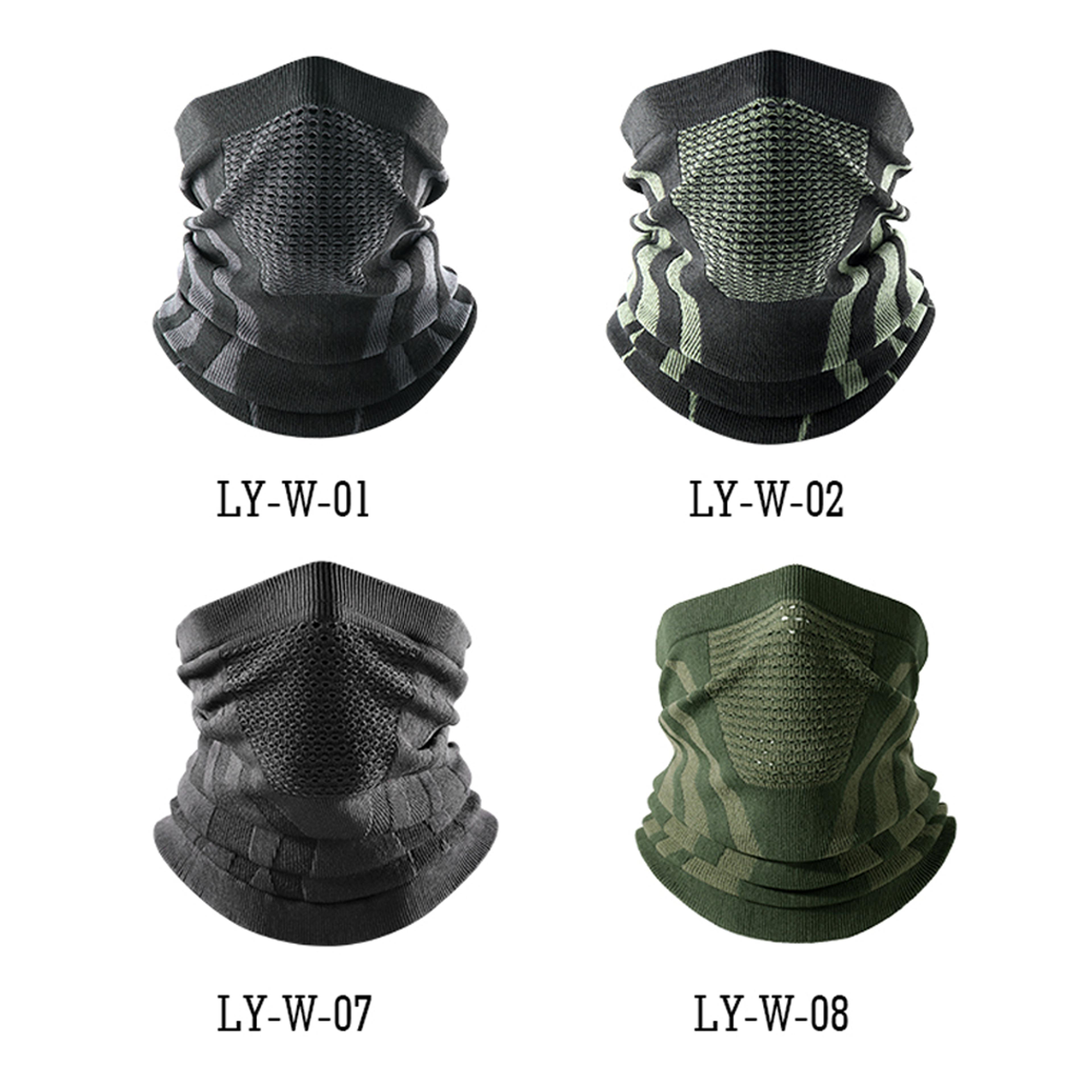 Thermal Winter Neck Gaiter Breathable Stretchable Face Mask For Outdoor Sports 5