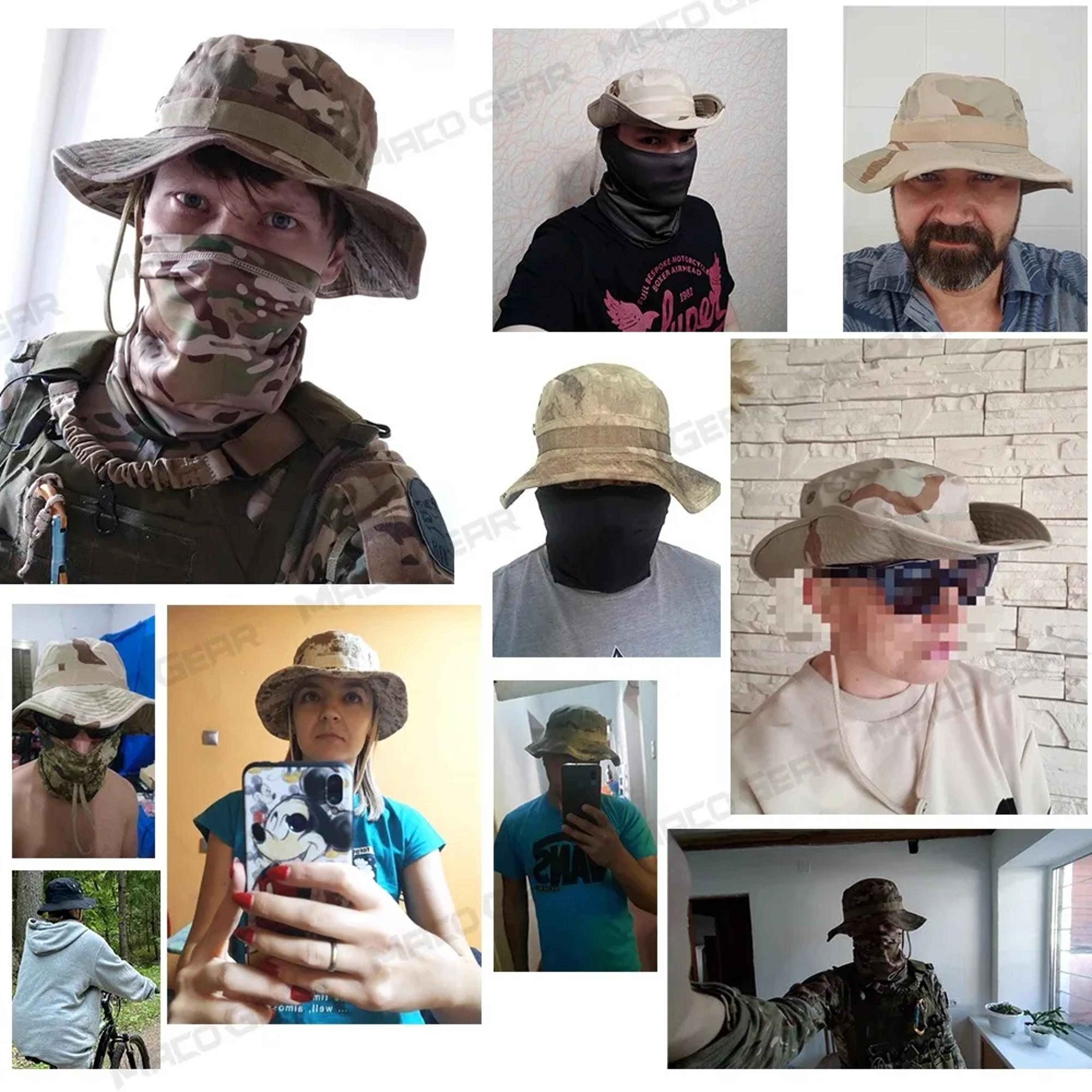 Breathable Camouflage Bucket Hat Adjustable Sun Hat For Fishing And Hiking 1