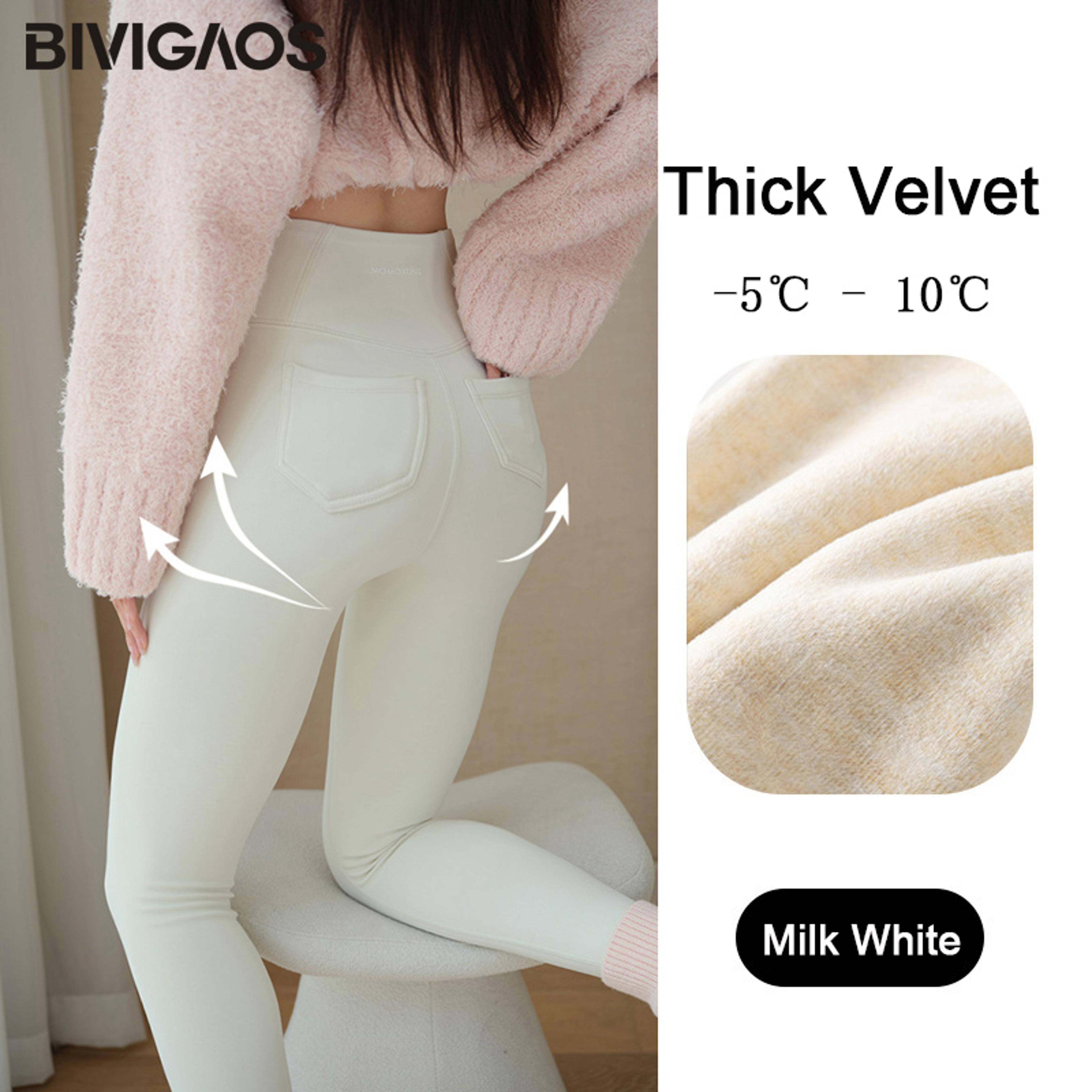 Womens High Waist Fleece Leggings With Seamless Stretch Fit For Winter 13