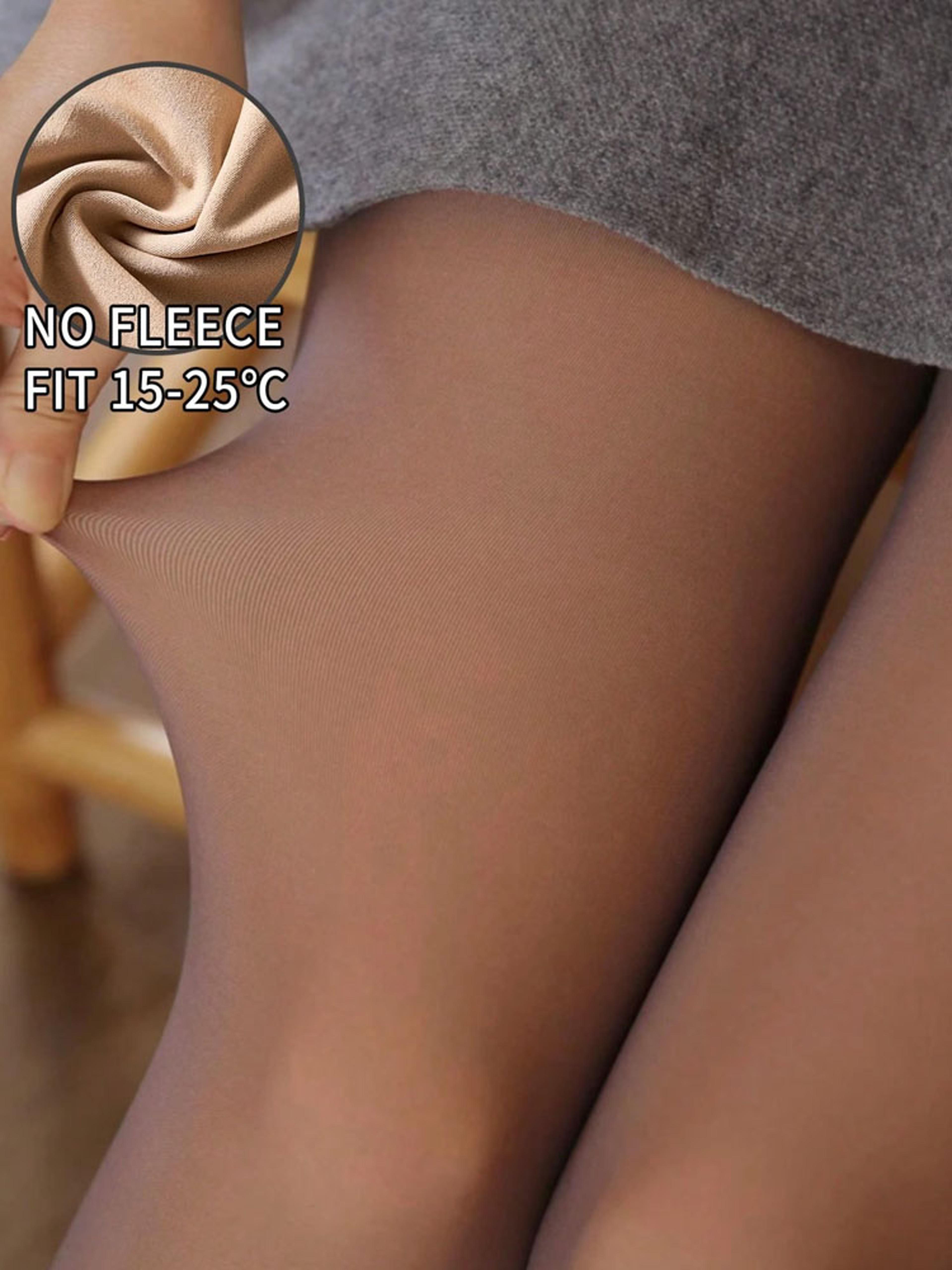 women's high waist fleece lined thermal leggings for winter