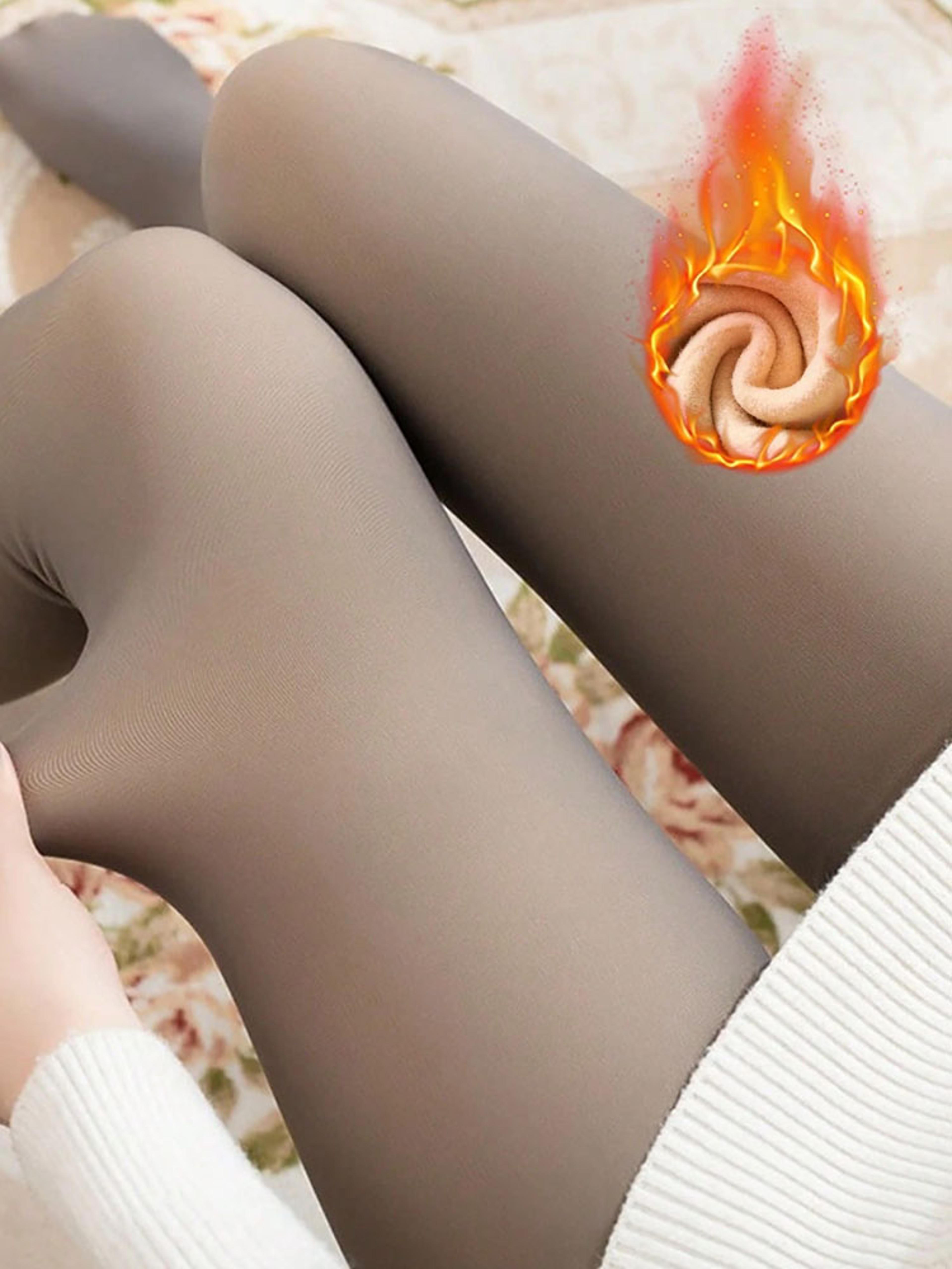 Womens High Waist Fleece Lined Thermal Leggings For Winter 9