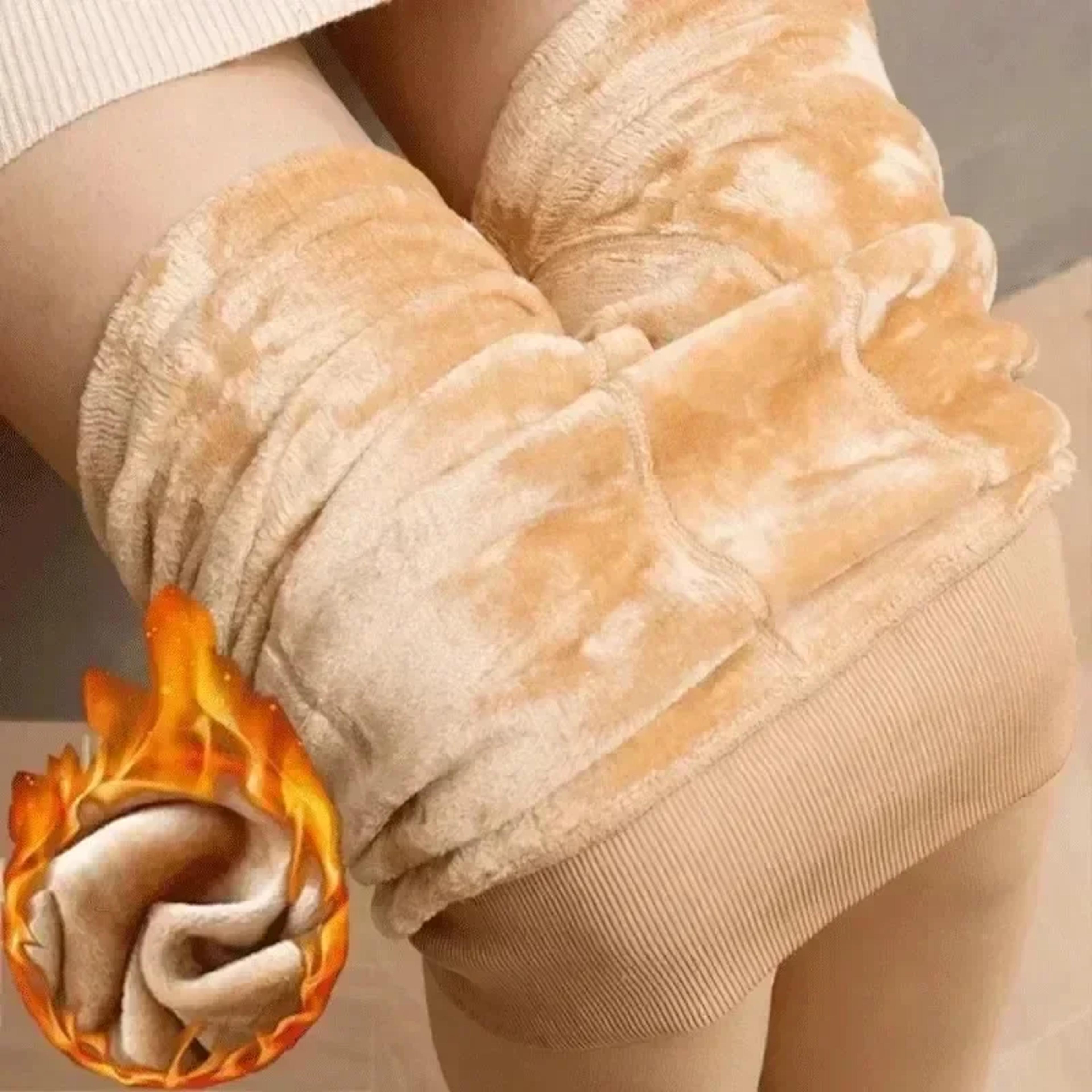 Womens Thermal Fleece Leggings High Waist Winter Warm Tights 3