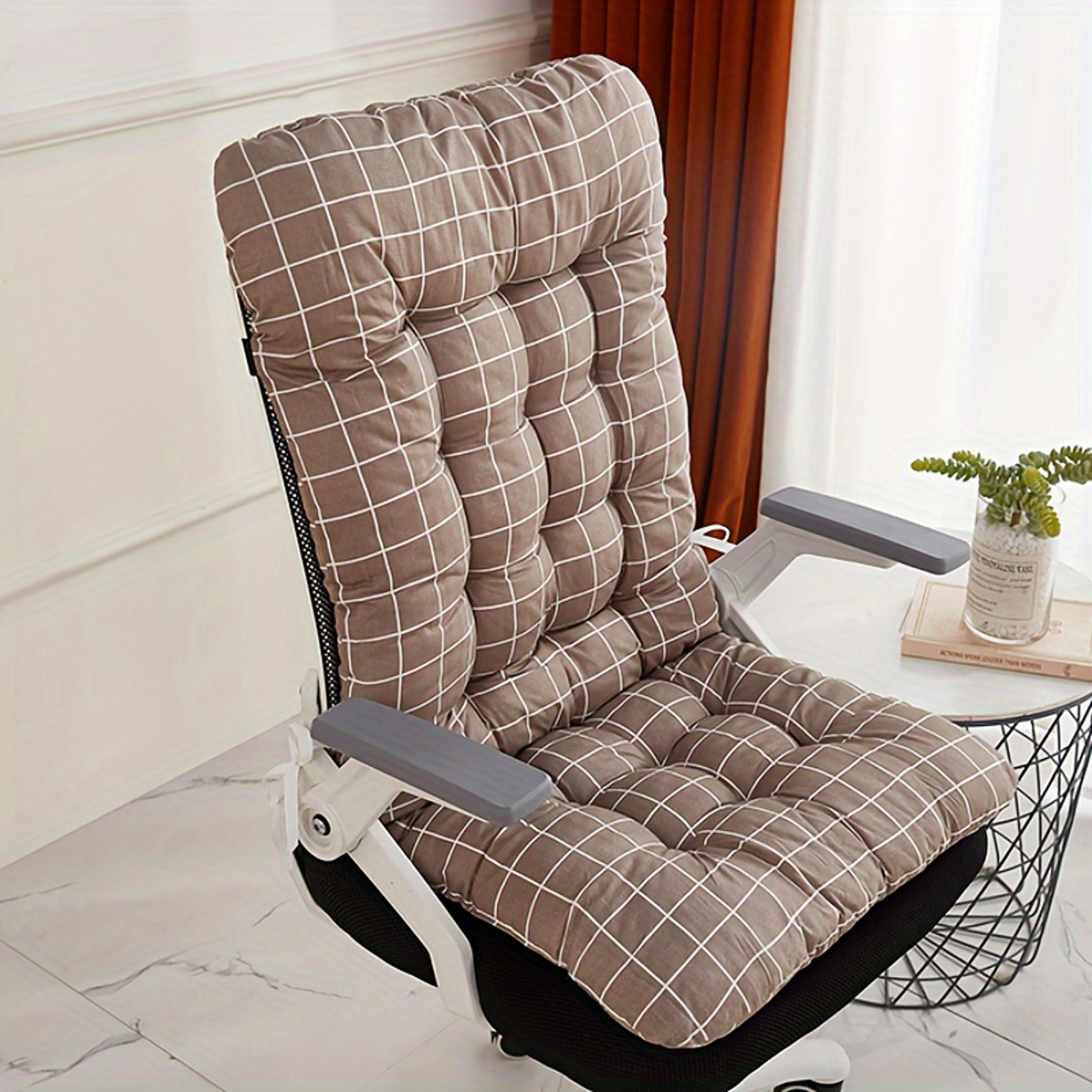 Ergonomic Seat Cushion With Integrated Backrest Support For Office Chairs And Car Seats 8
