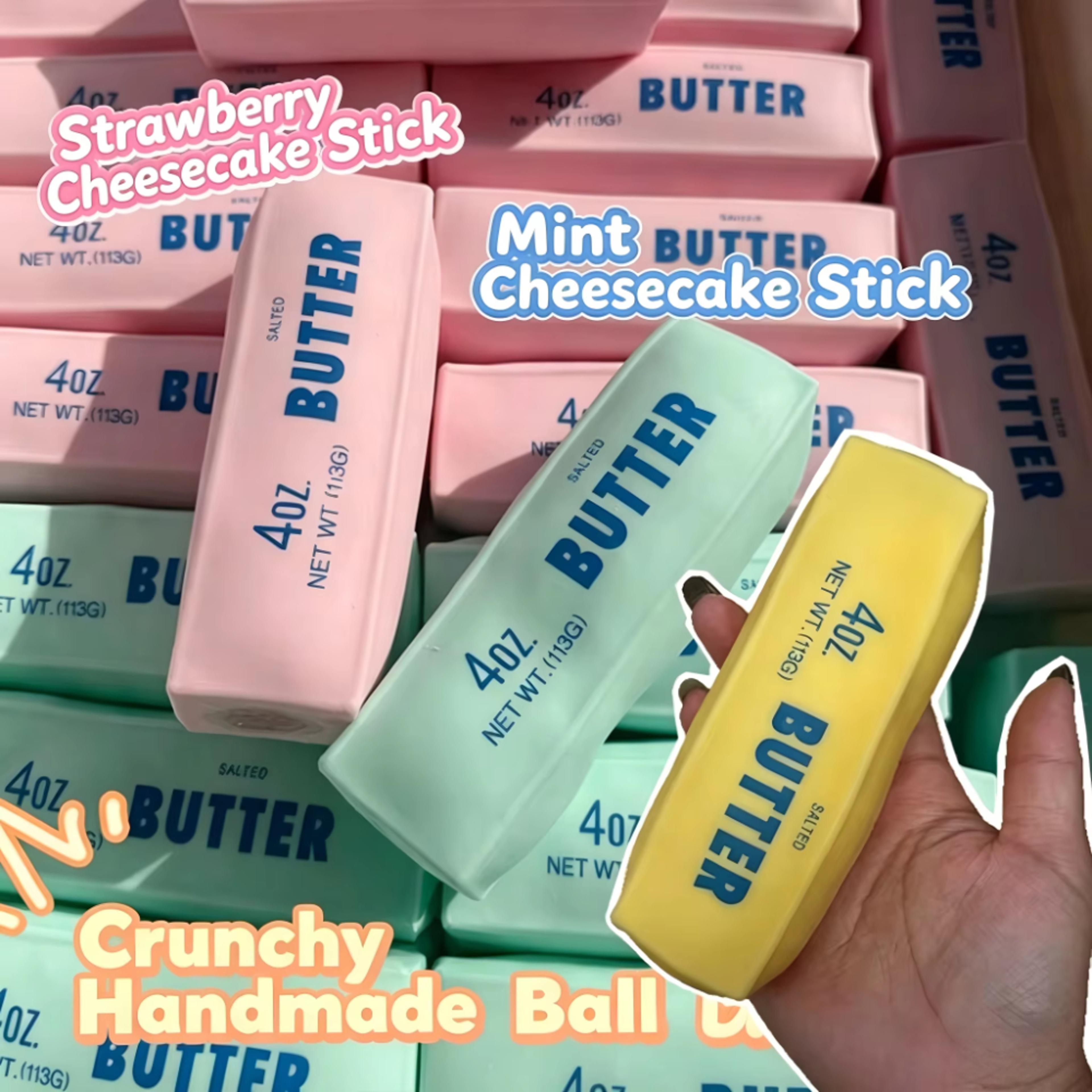 Butter Stick Squishy Stress Toy Soft TPR Slow Rise ASMR Fidget Squeeze Toy 2