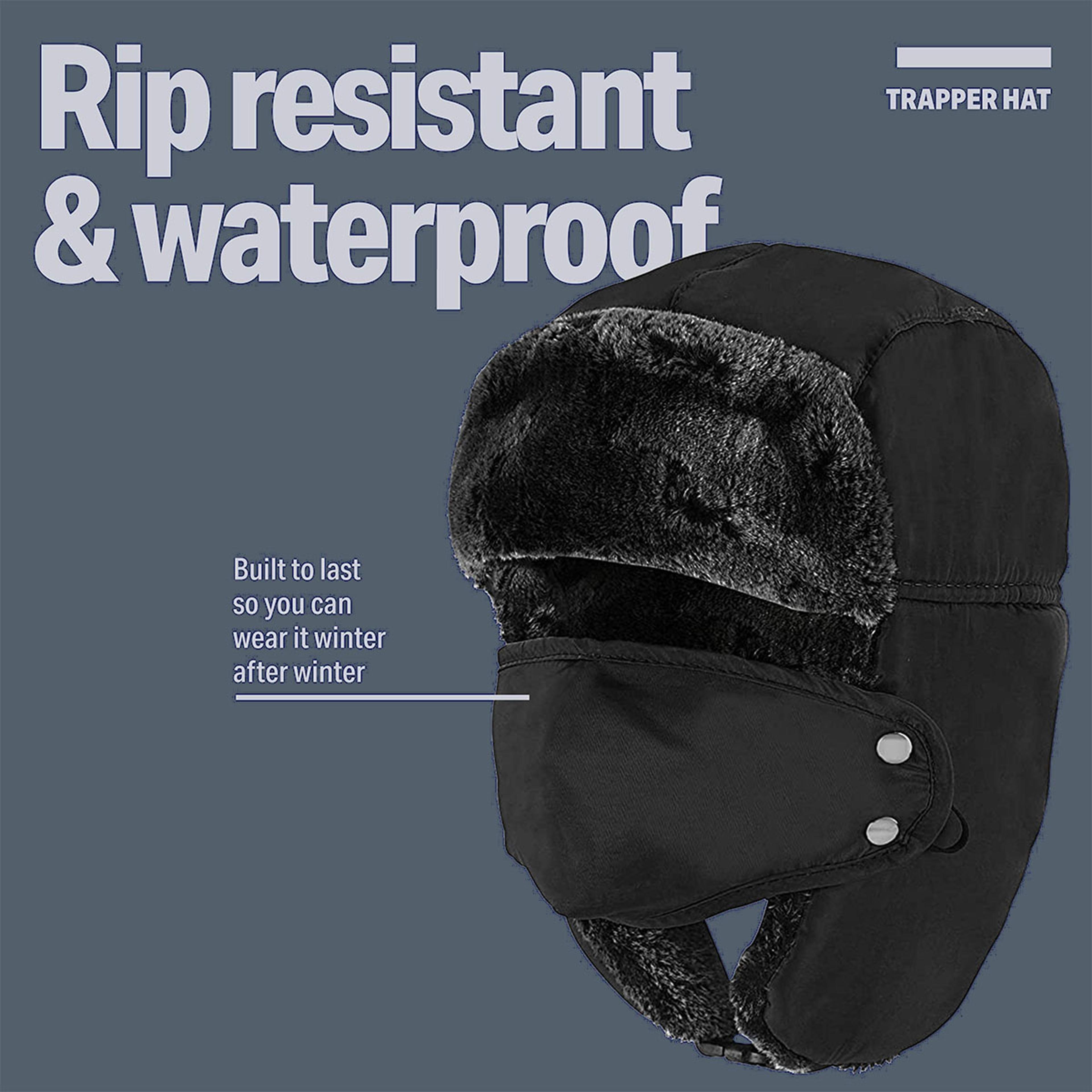 Winter Trapper Hat With Windproof Face Mask For Men And Women 3
