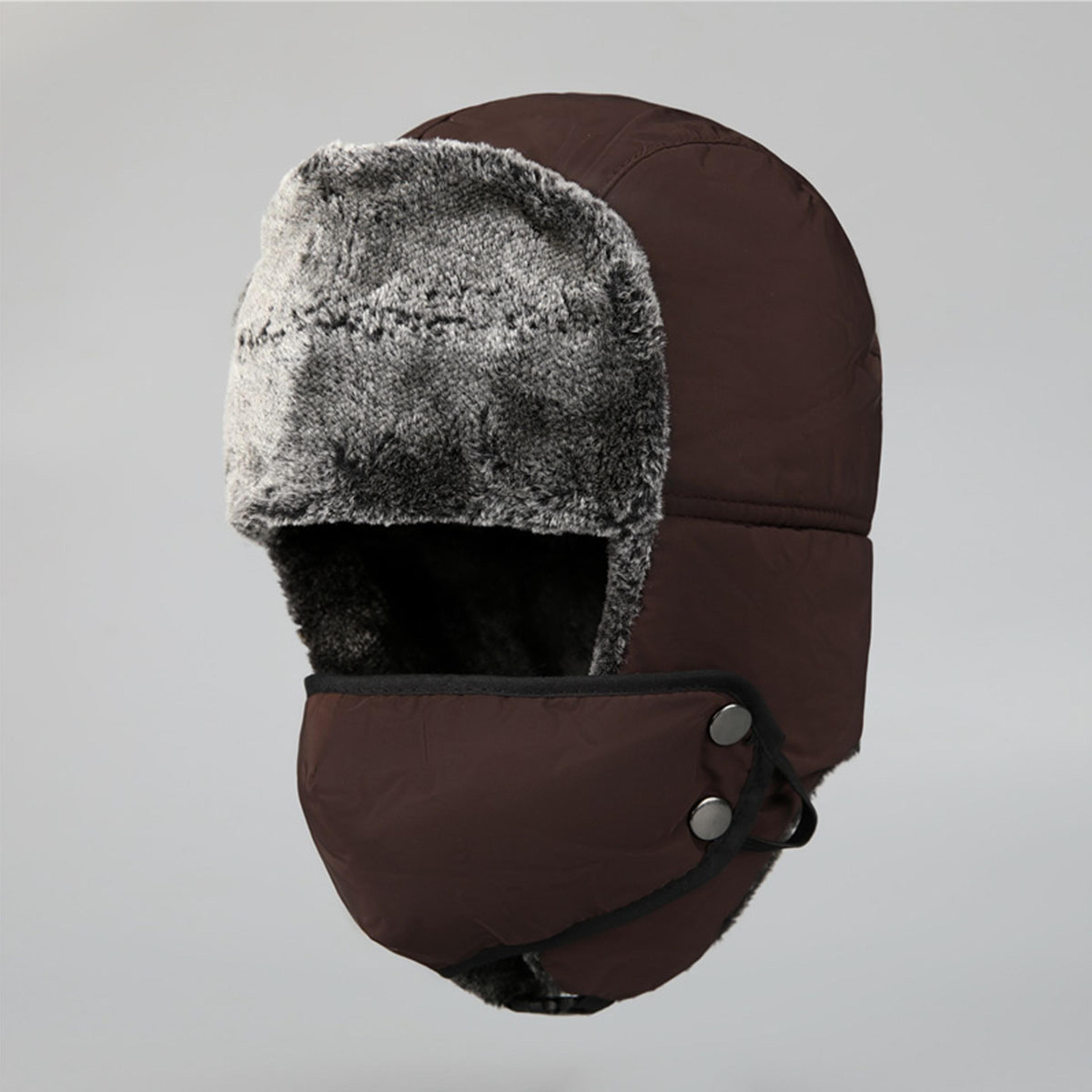 Winter Trapper Hat With Windproof Face Mask For Men And Women 7