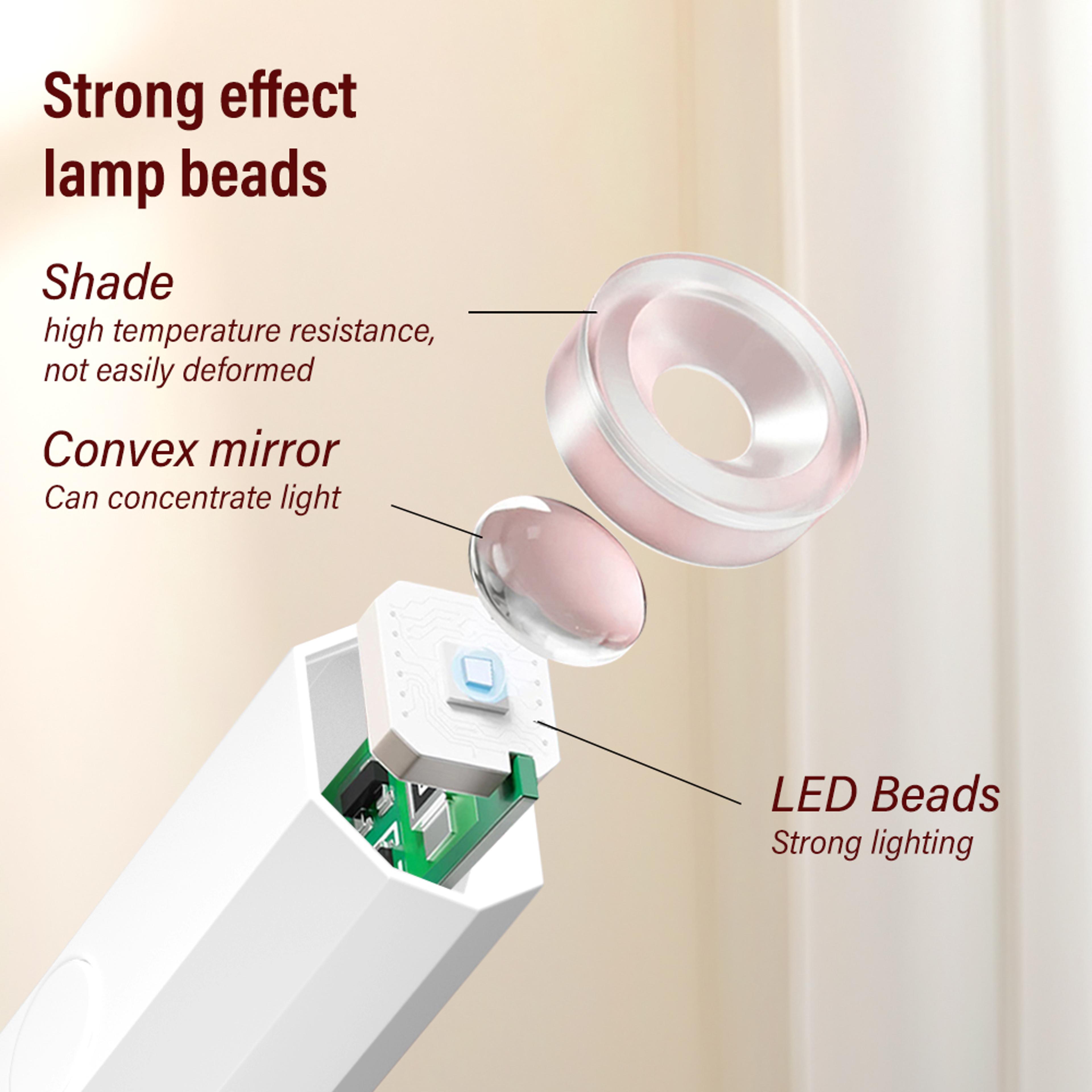 Rechargeable Mini UV LED Nail Lamp 3W Portable Gel Polish Dryer 4