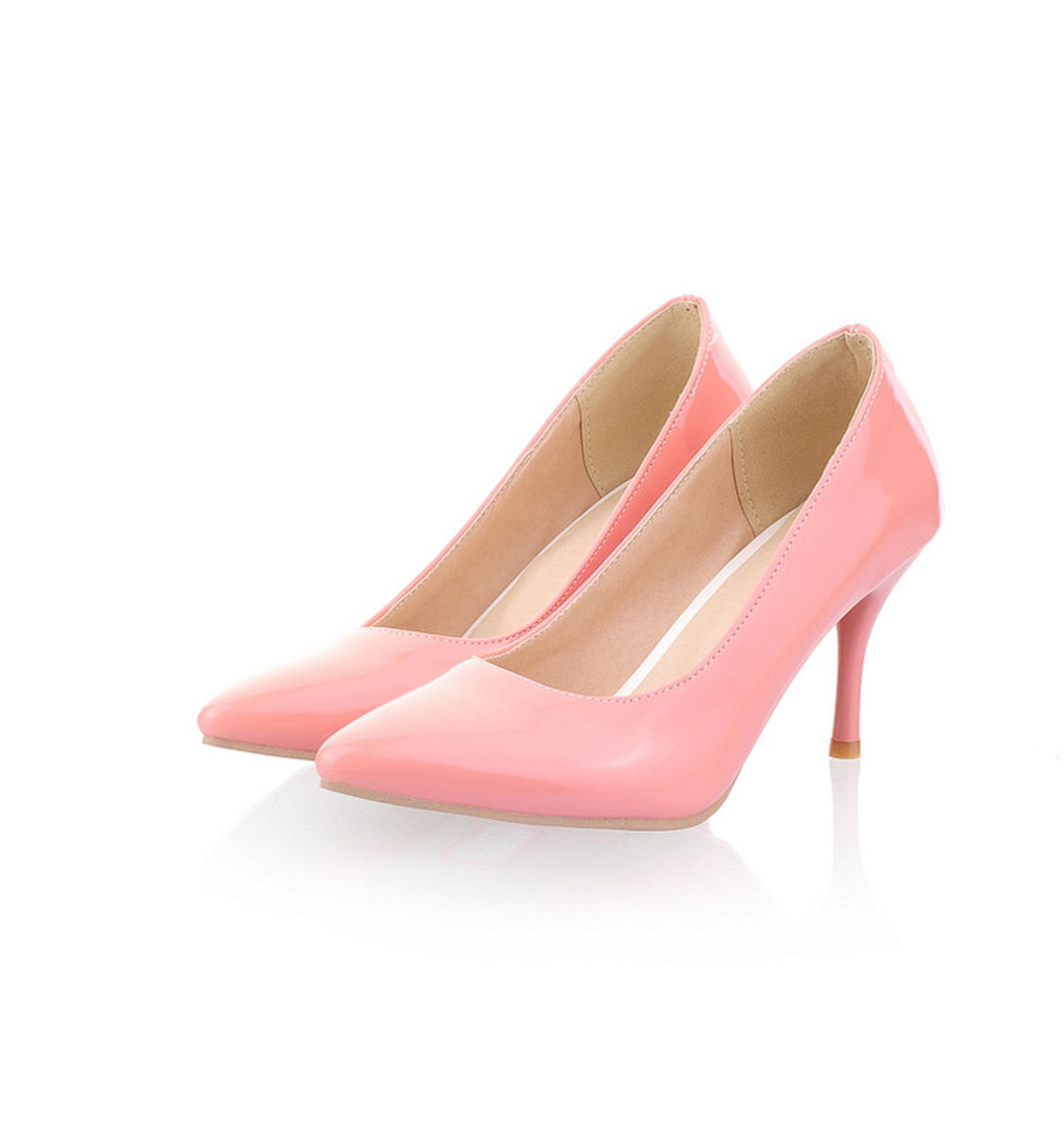 Womens Pointed Toe High Heel Pumps With SlipOn Design And Extended Sizes 9