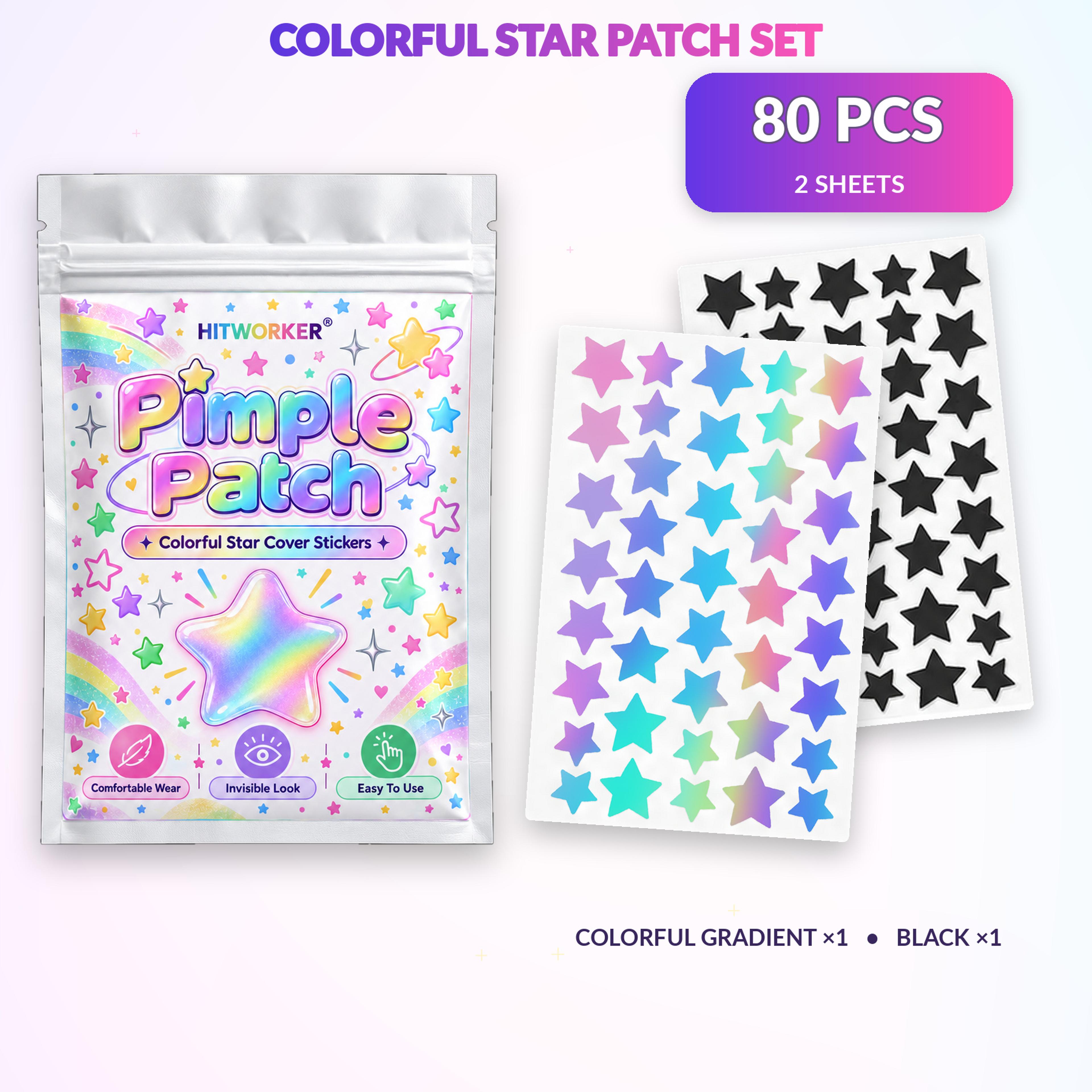 240 Count StarShaped Hydrocolloid Pimple Patches For Acne Care 15