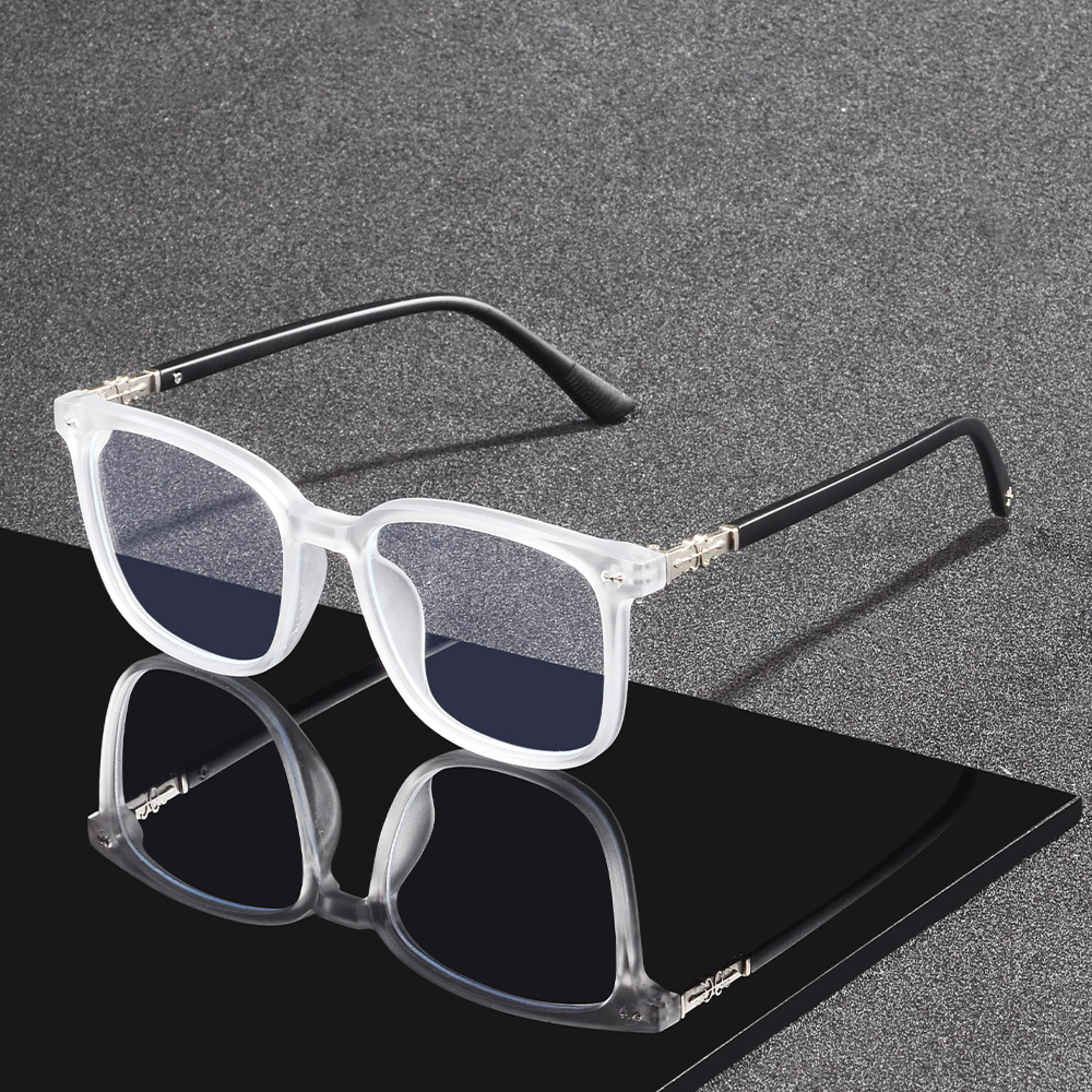 Blue Light Blocking Glasses With Square Alloy Frames For Women And Men 6