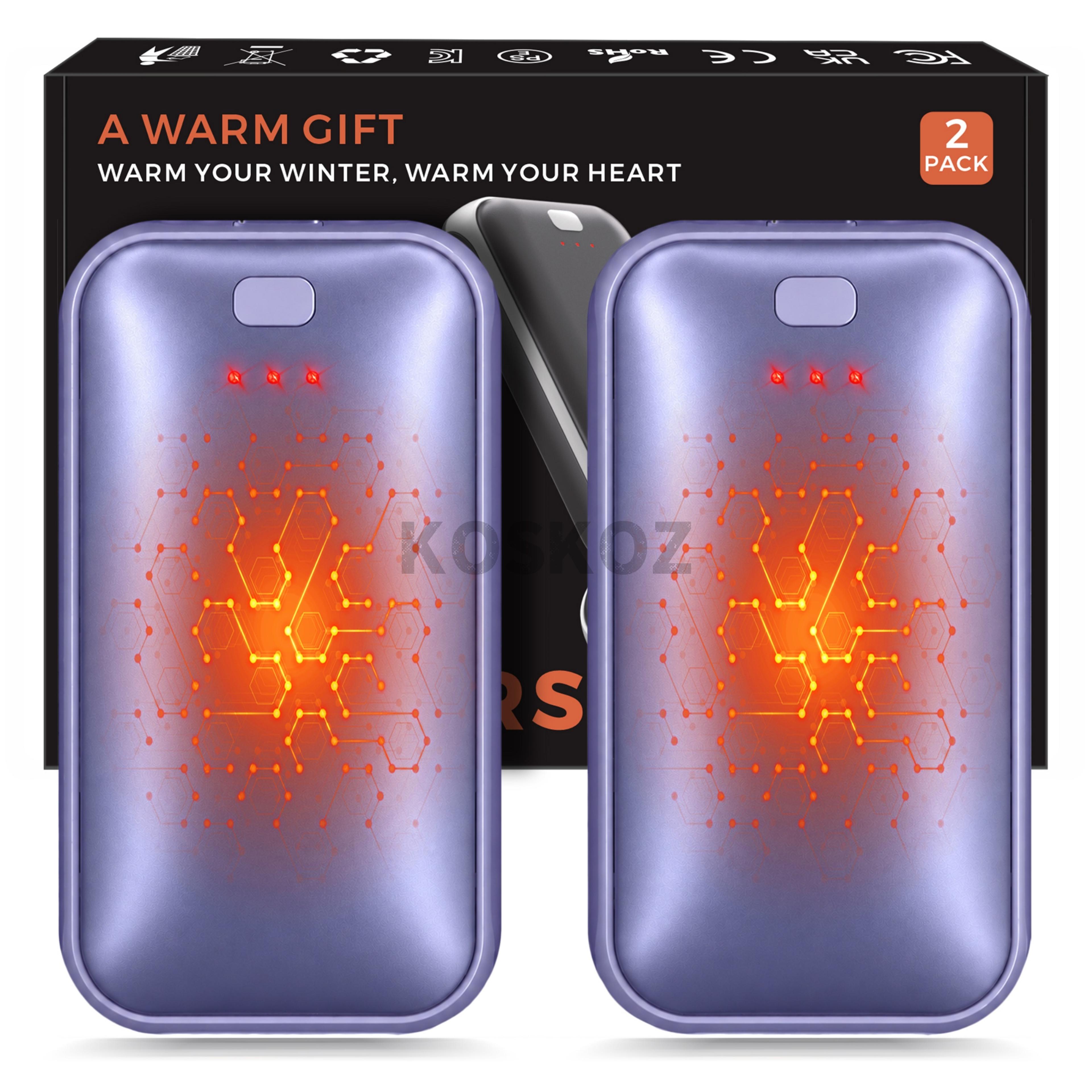 Rechargeable Electric Hand Warmers 2Pack With USBC Charging And 3 Heat Settings 10
