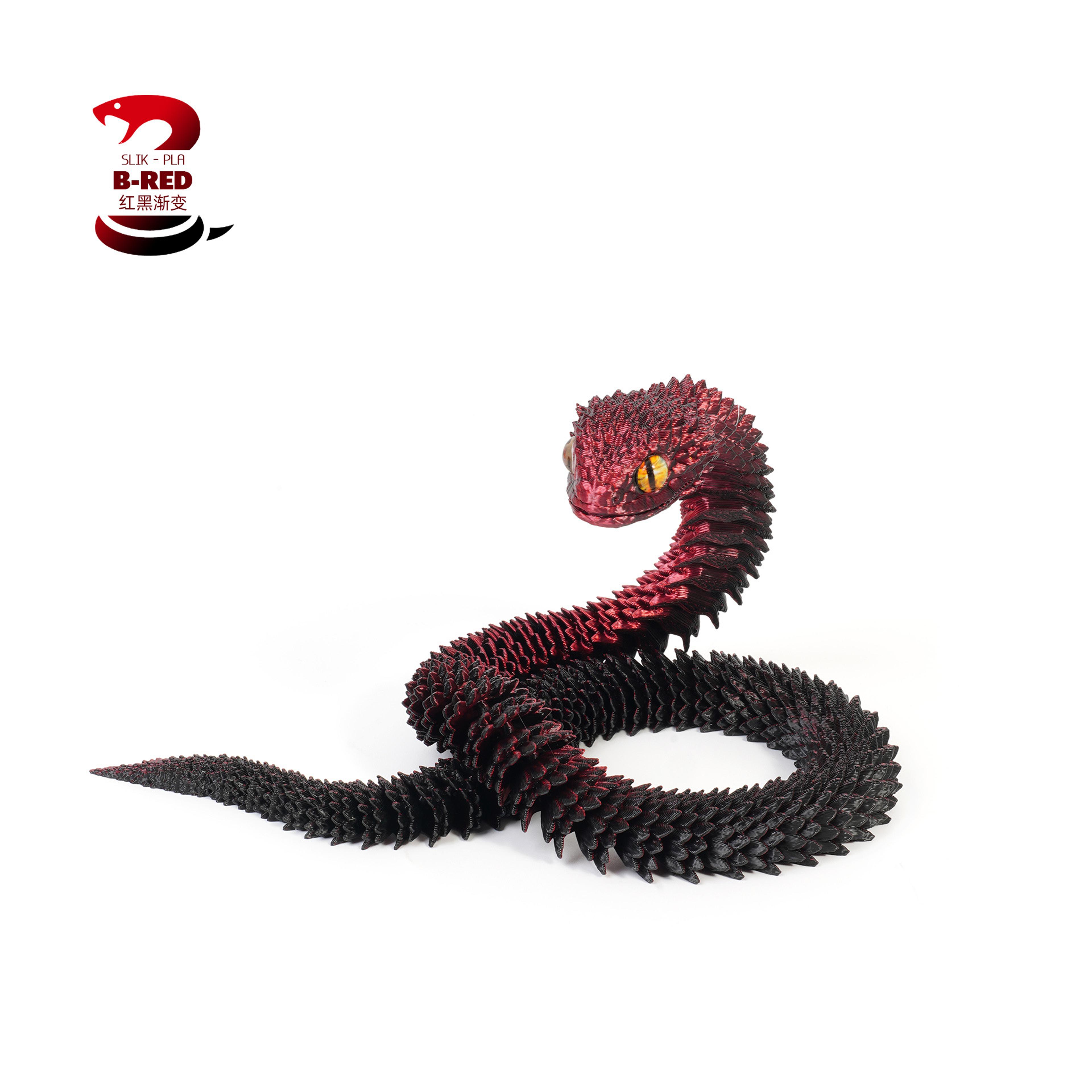 3D Printed Snake Fidget Toy With Movable Joints And Realistic Design 8