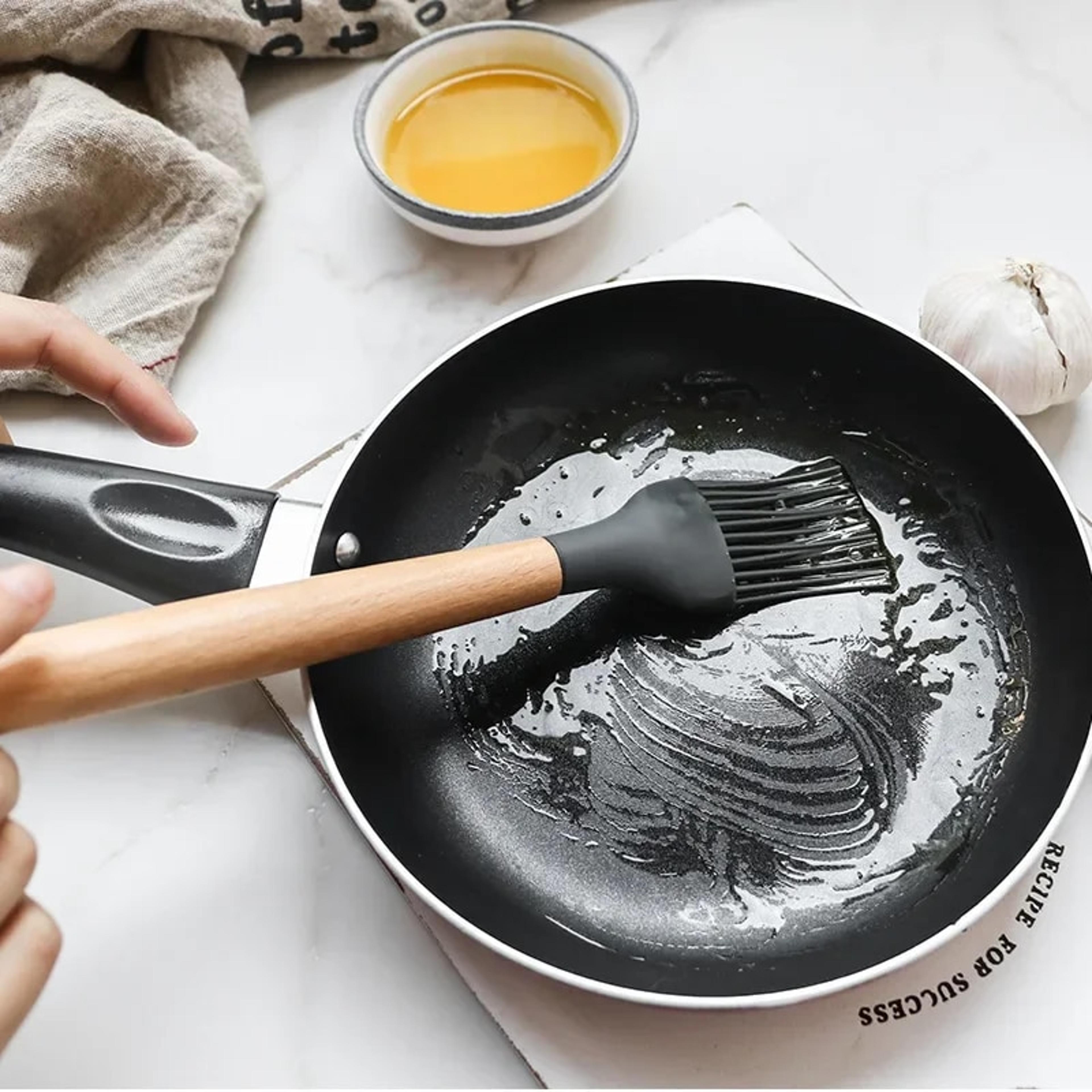 ePR412PCSSiliconeKitchenwareNonStickCookwareKitchenUtensilsSetSpatulaShovelEggBeatersWo