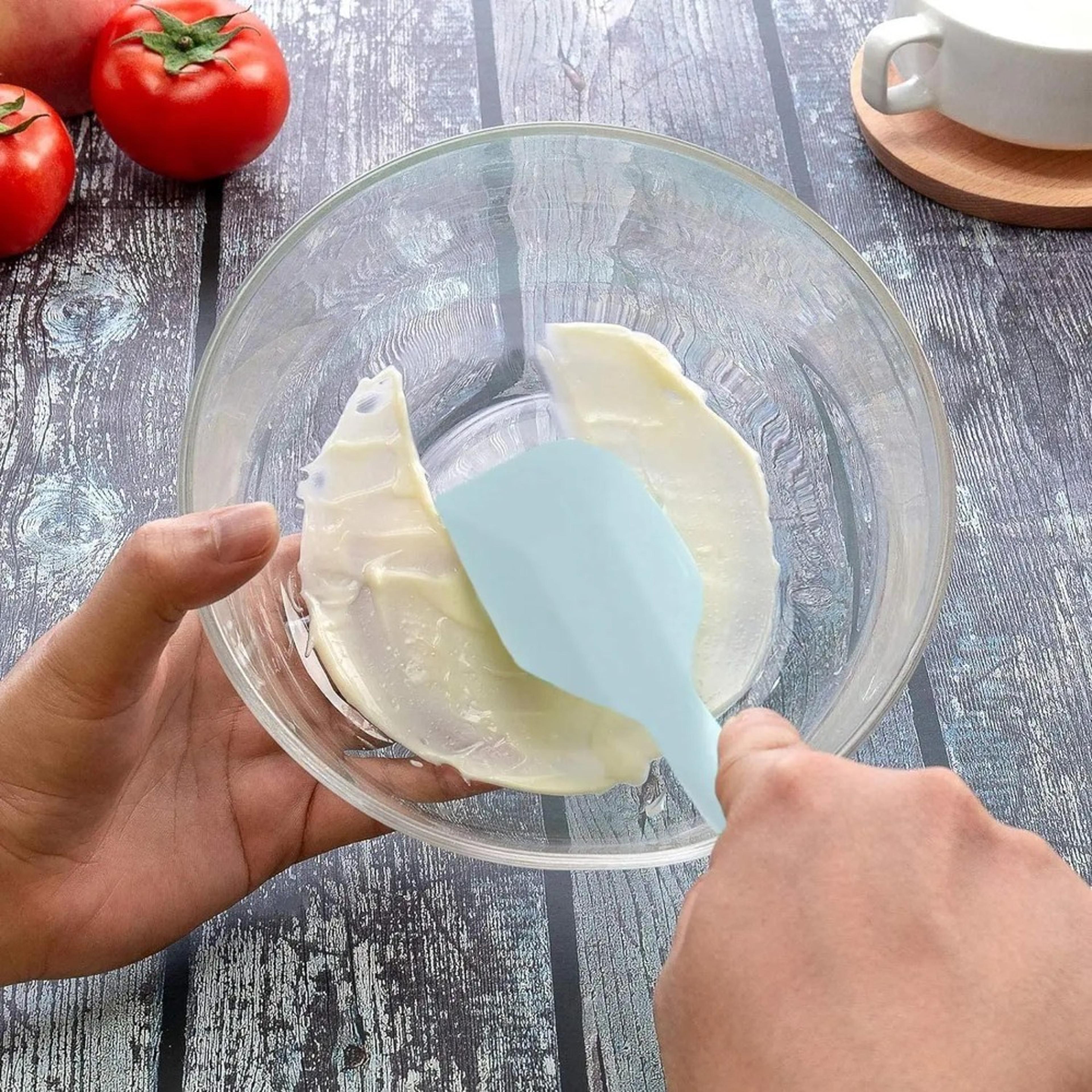 silicone spatula set, food grade, non-stick, heat resistant spatulas for cooking & baking