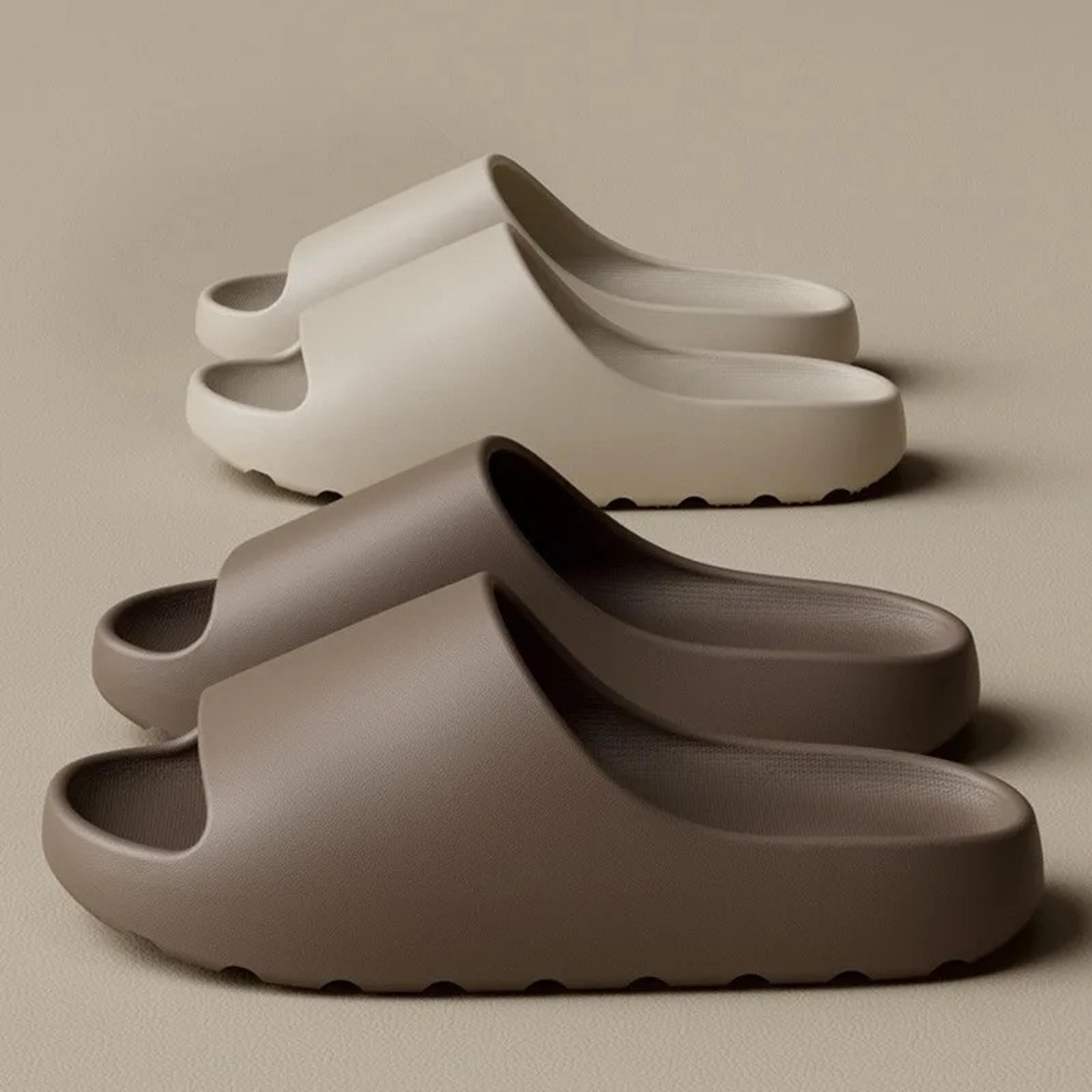 summer coconut slippers, ultra soft eva platform sandals | lightweight fashion slides for beach, pool & home