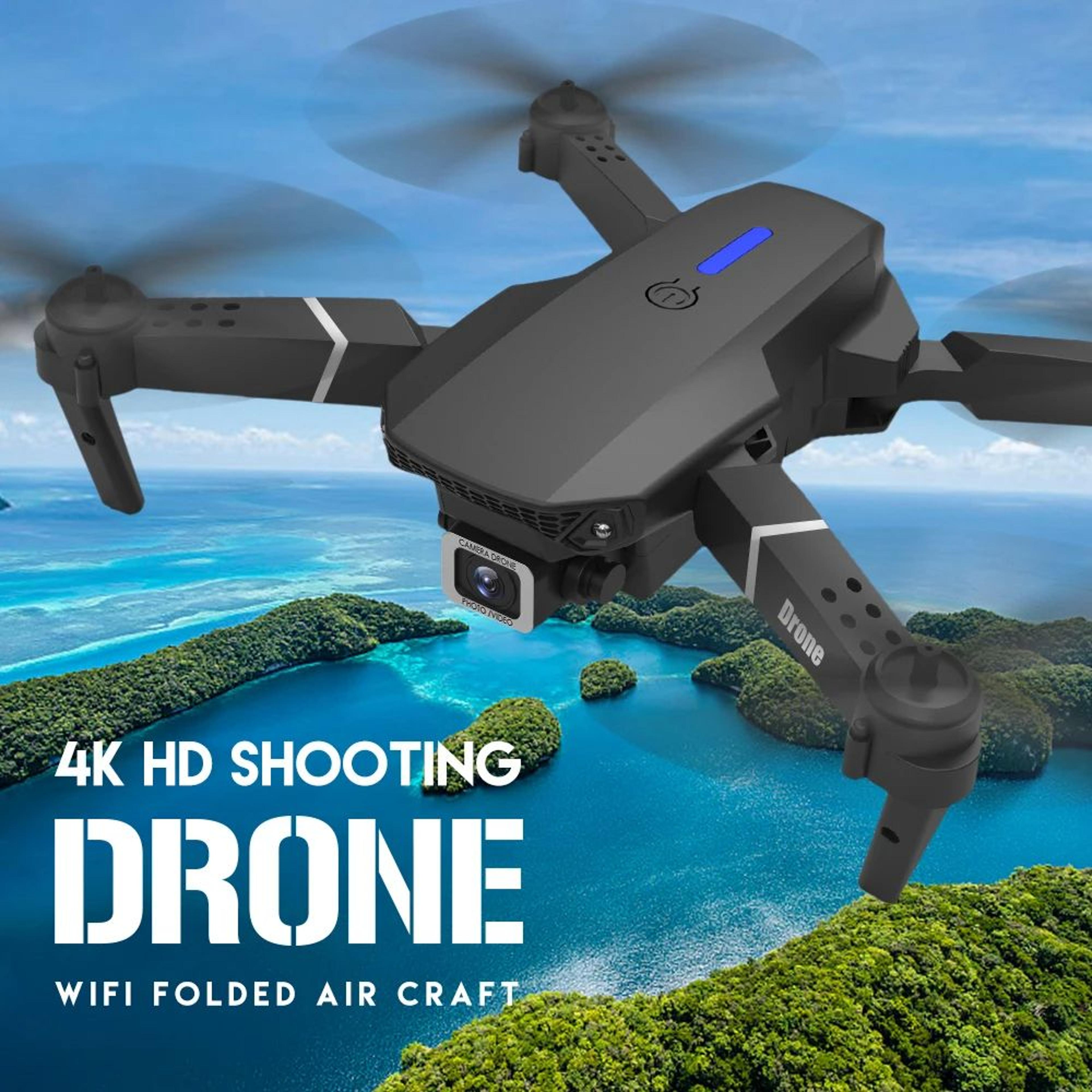 professional 4k drone with 1080p hd camera foldable rc helicopter, wifi fpv, height hold