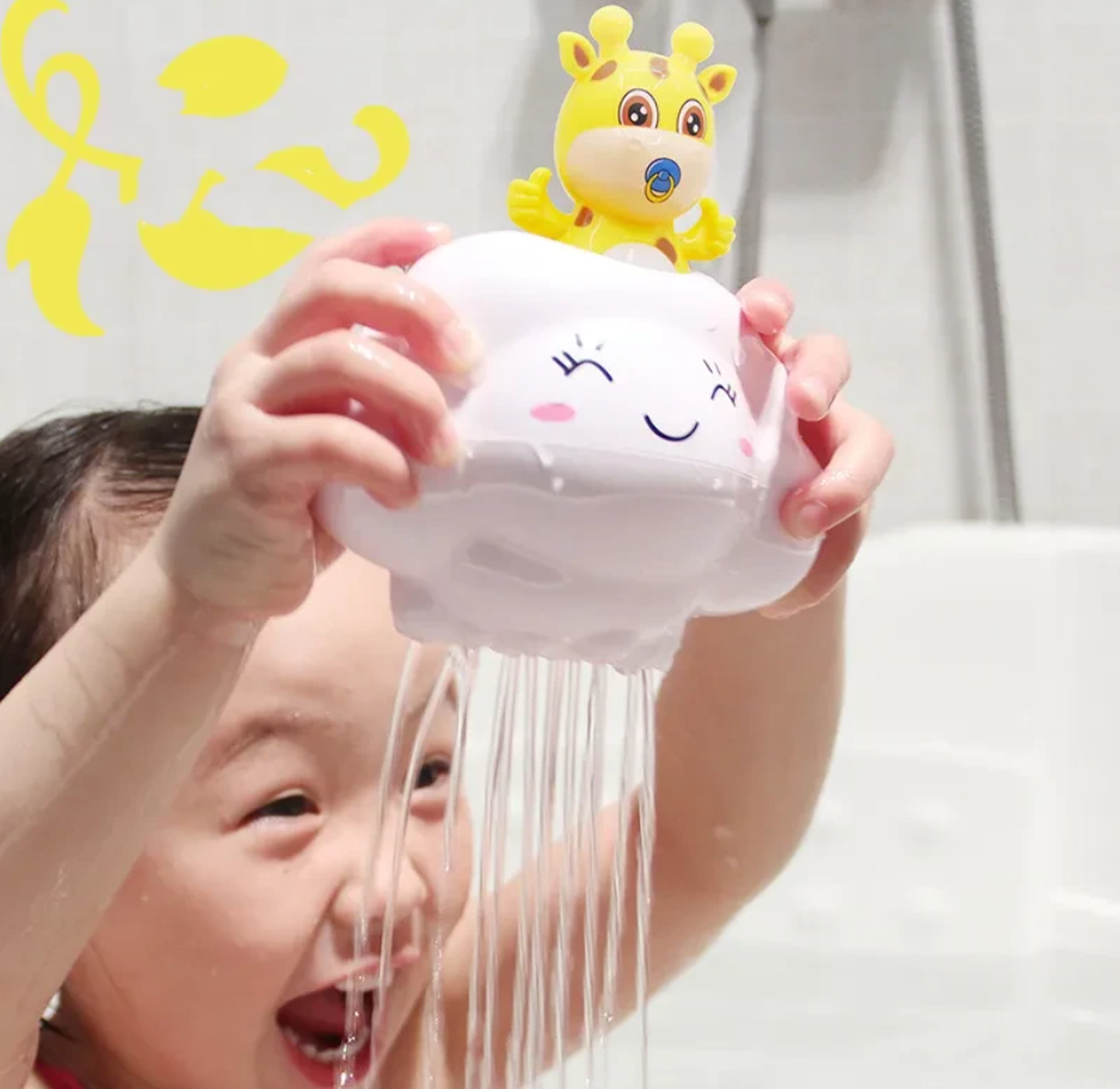 cute cloud shower bath toy for babies, water spraying bathing toy for kids | fun swimming & parent-child water play gift