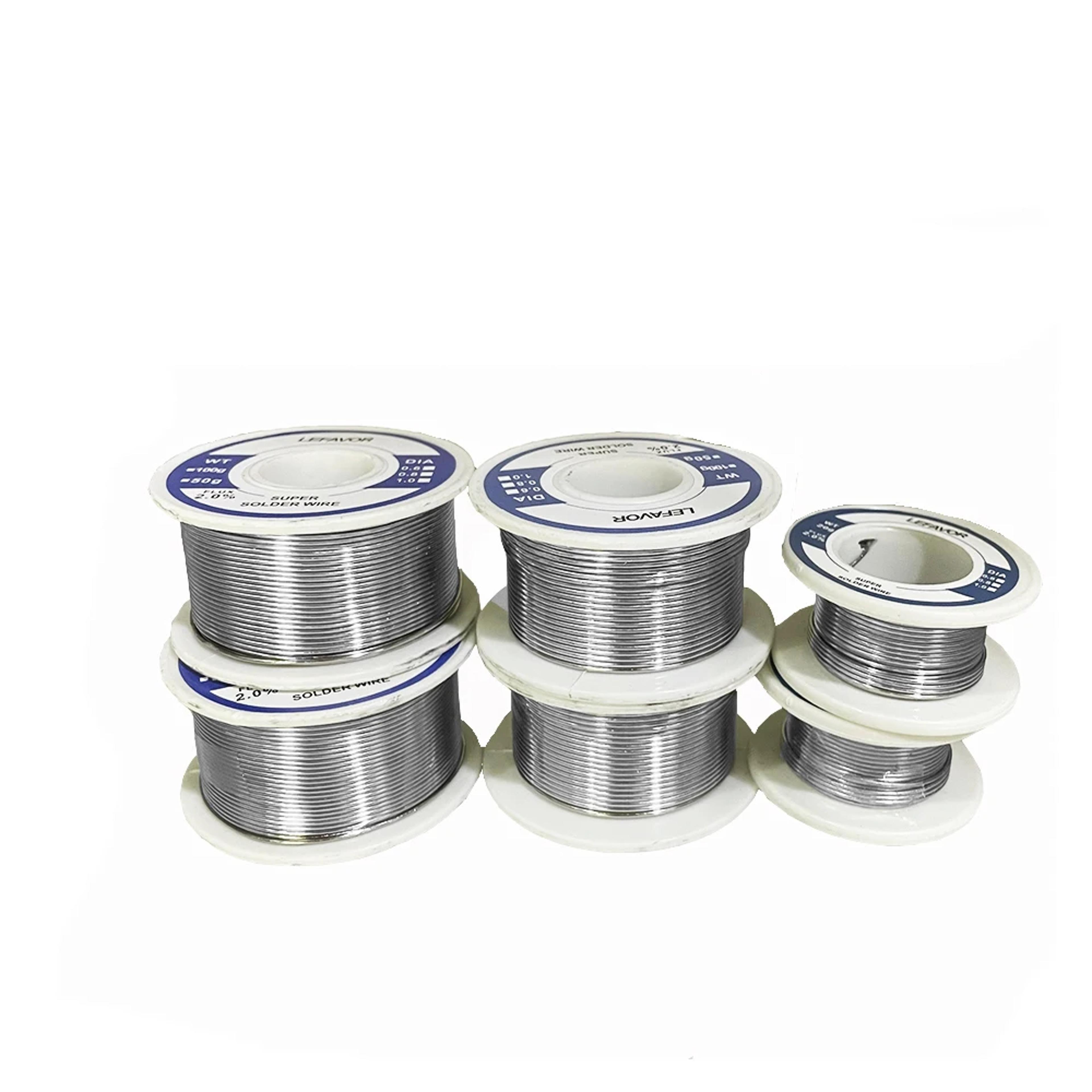 Premium Solder Wire Roll 08mm  10mm Tin Lead Rosin Core Soldering Wire With 20 No Clean Flux 1