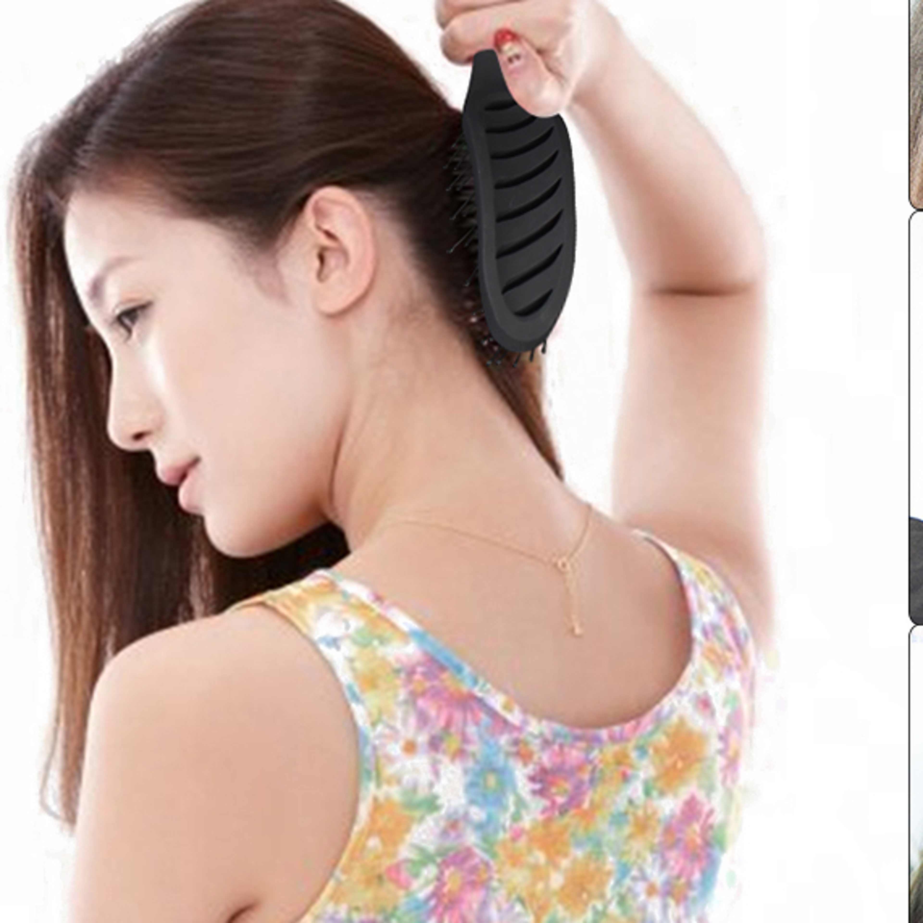 Salon  Home Use Anti Static Hair Brush Tangle Free Pocket Comb Hair Massage Scalp Brush Electric Io