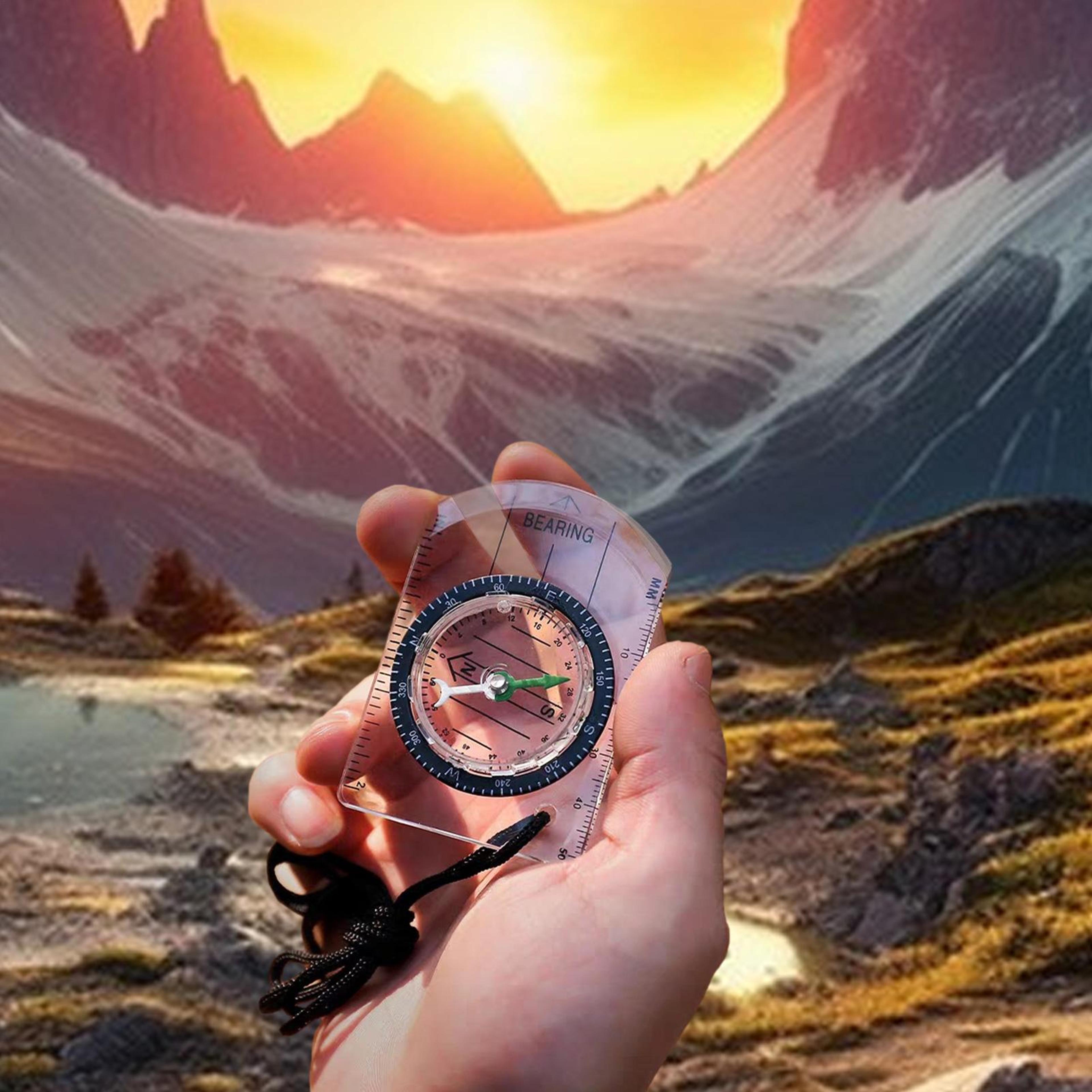 Mini Portable Compass For Hiking  Survival Outdoor Navigation Tool 3