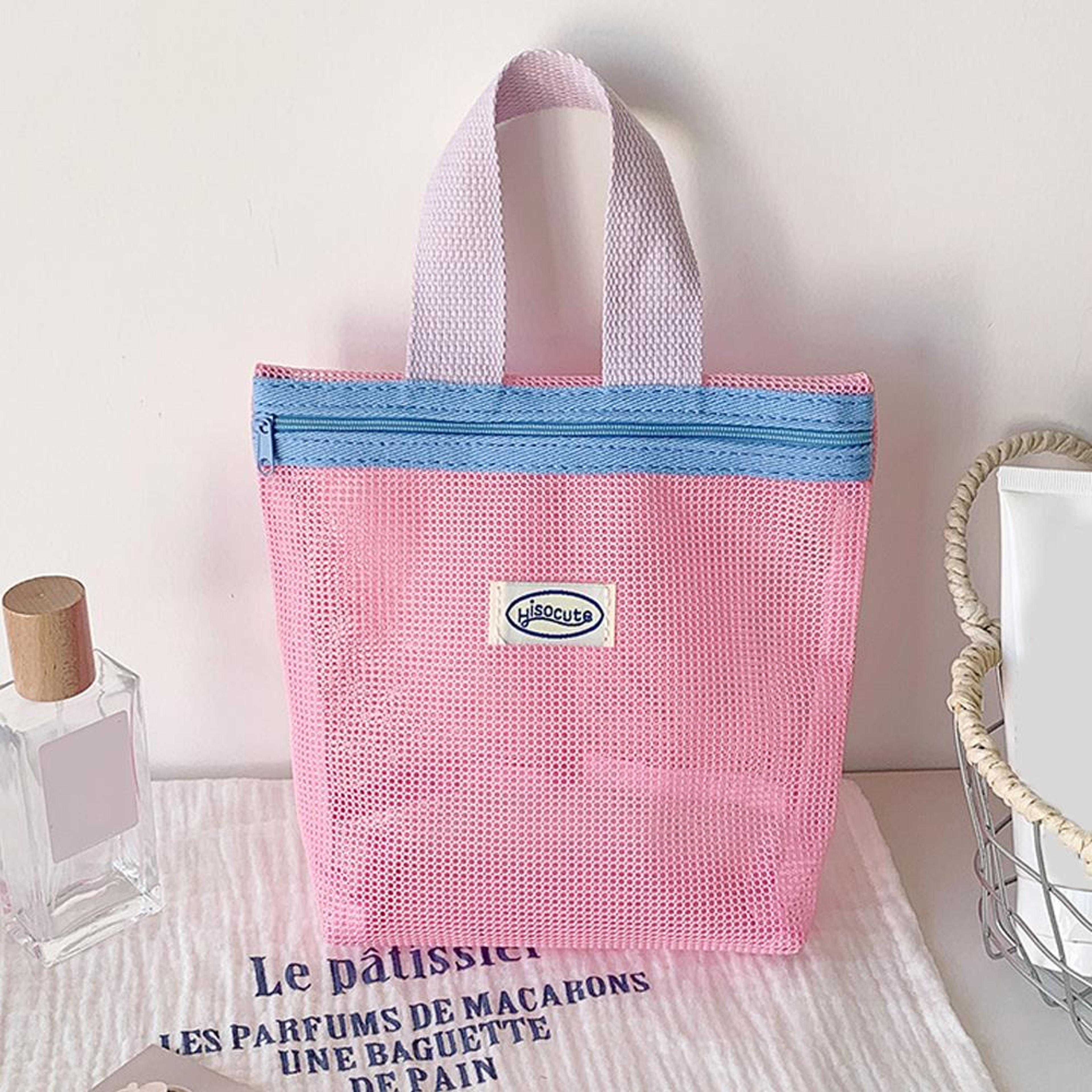 Korean Style Mini Tote Organizer  Portable Makeup Pouch  Travel Storage Bag For Everyday Essentials 4