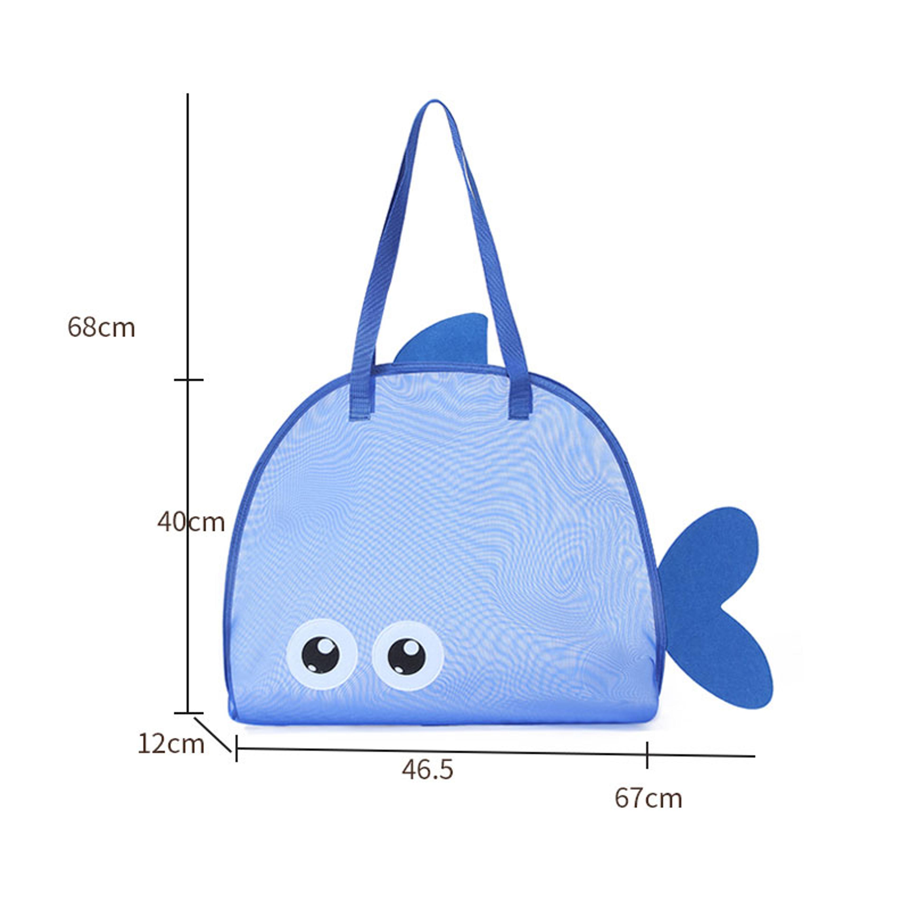 Portable Mesh Beach Toy Bag Large Capacity Foldable Sand Toy Organizer For Travel  Outdoor Use 5