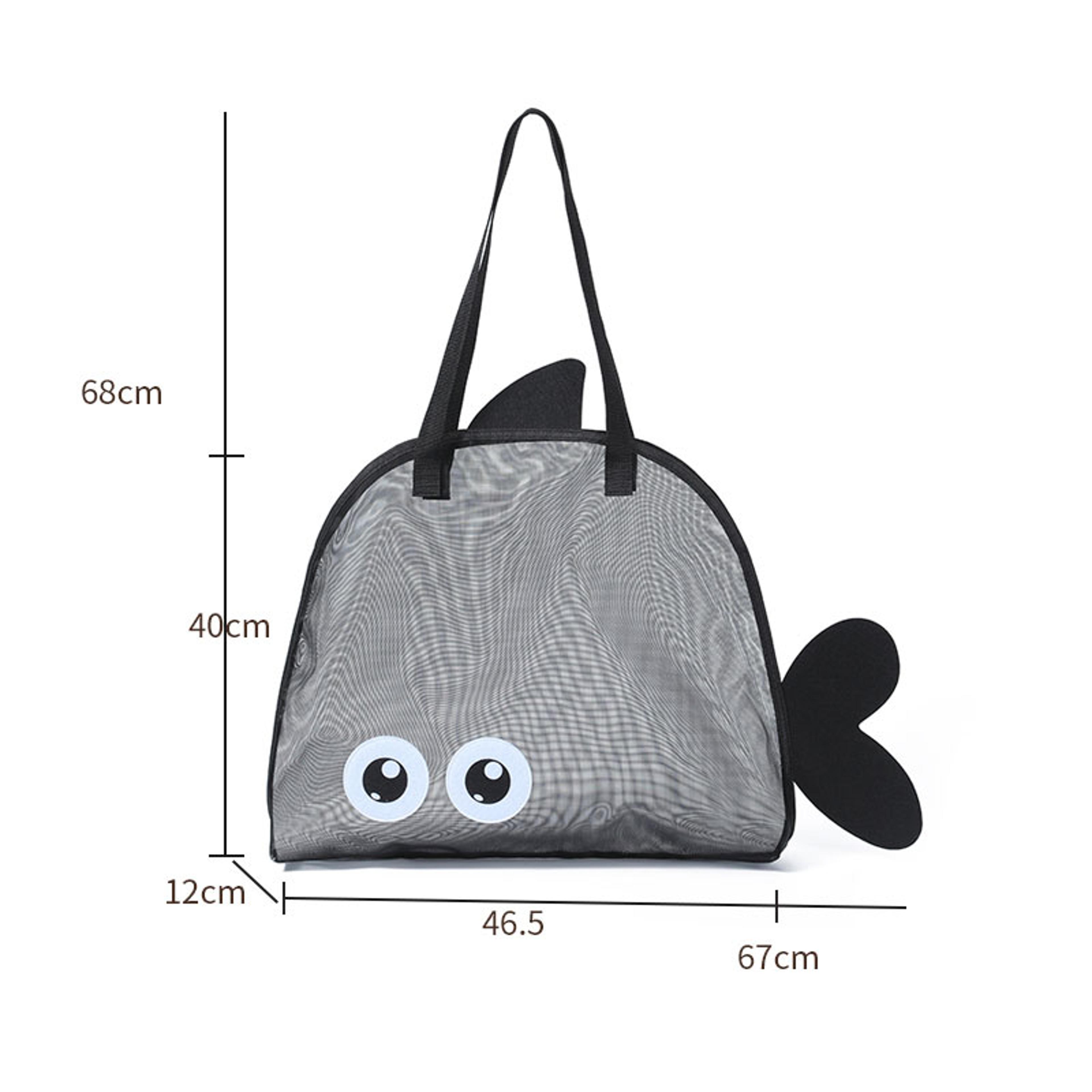 Portable Mesh Beach Toy Bag Large Capacity Foldable Sand Toy Organizer For Travel  Outdoor Use 6