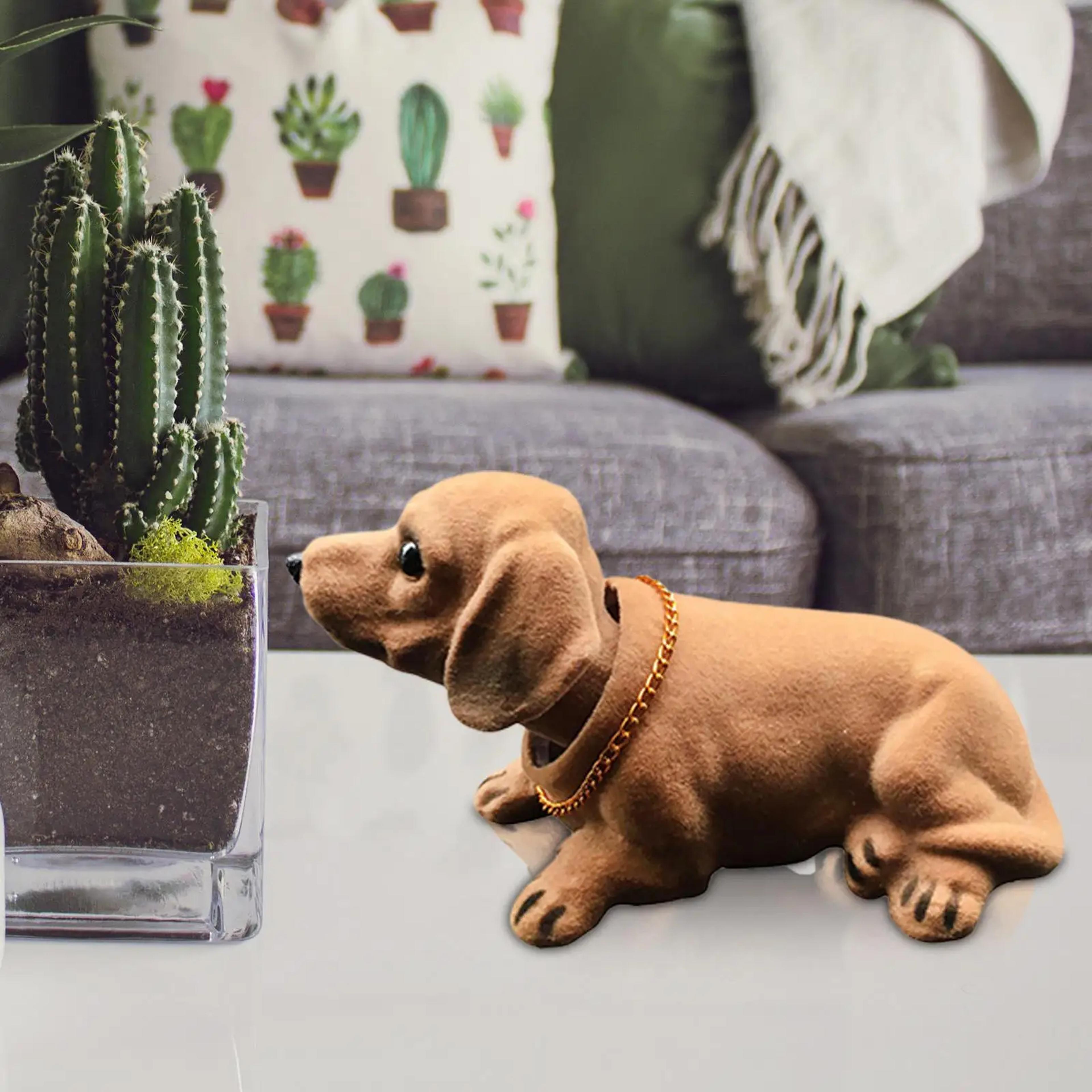 Bobble Head Dog Car Dashboard Decoration Cute Nodding Dog Ornament 2