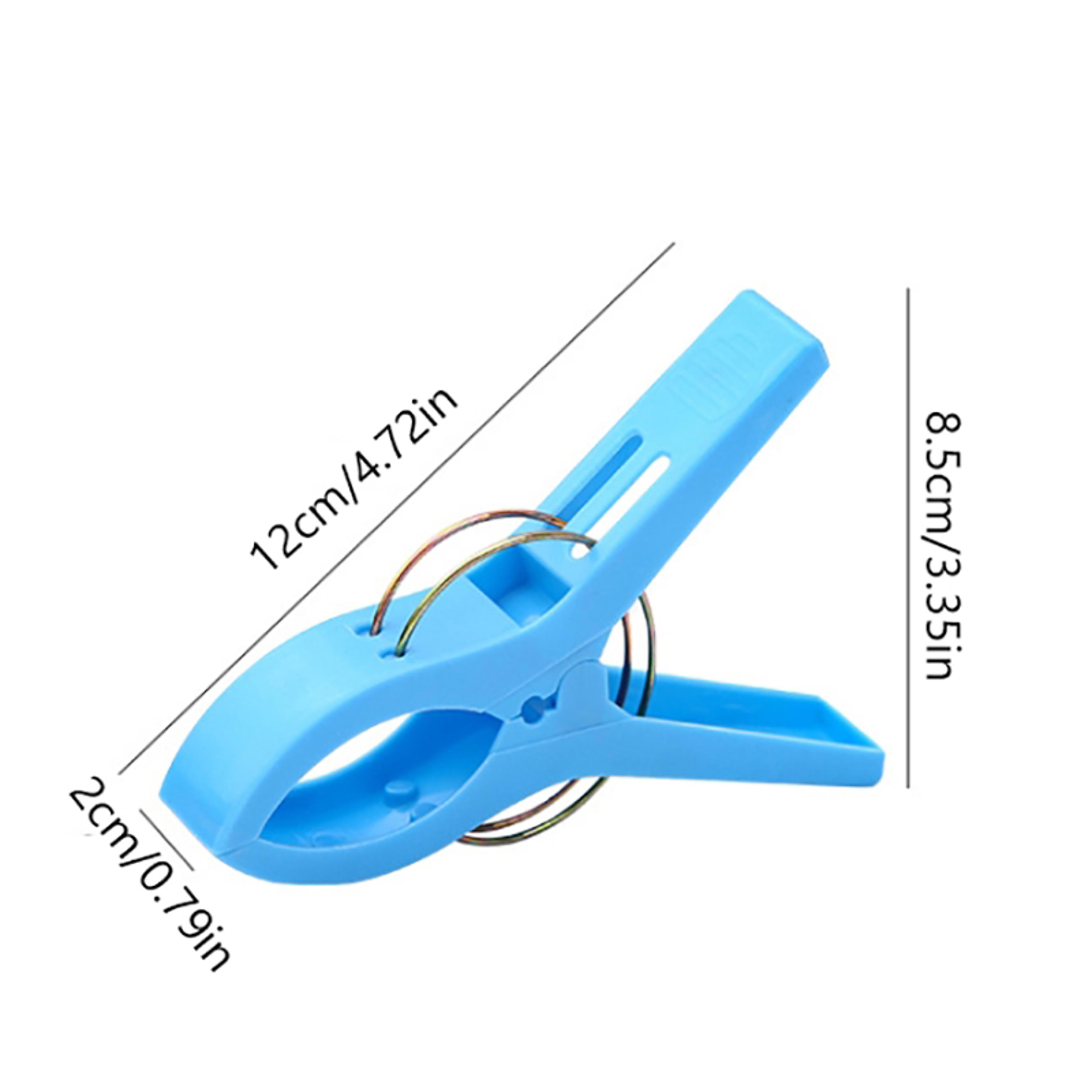 Heavy Duty Beach Towel Clips For Lounger Strong Plastic Laundry Pegs Set 3