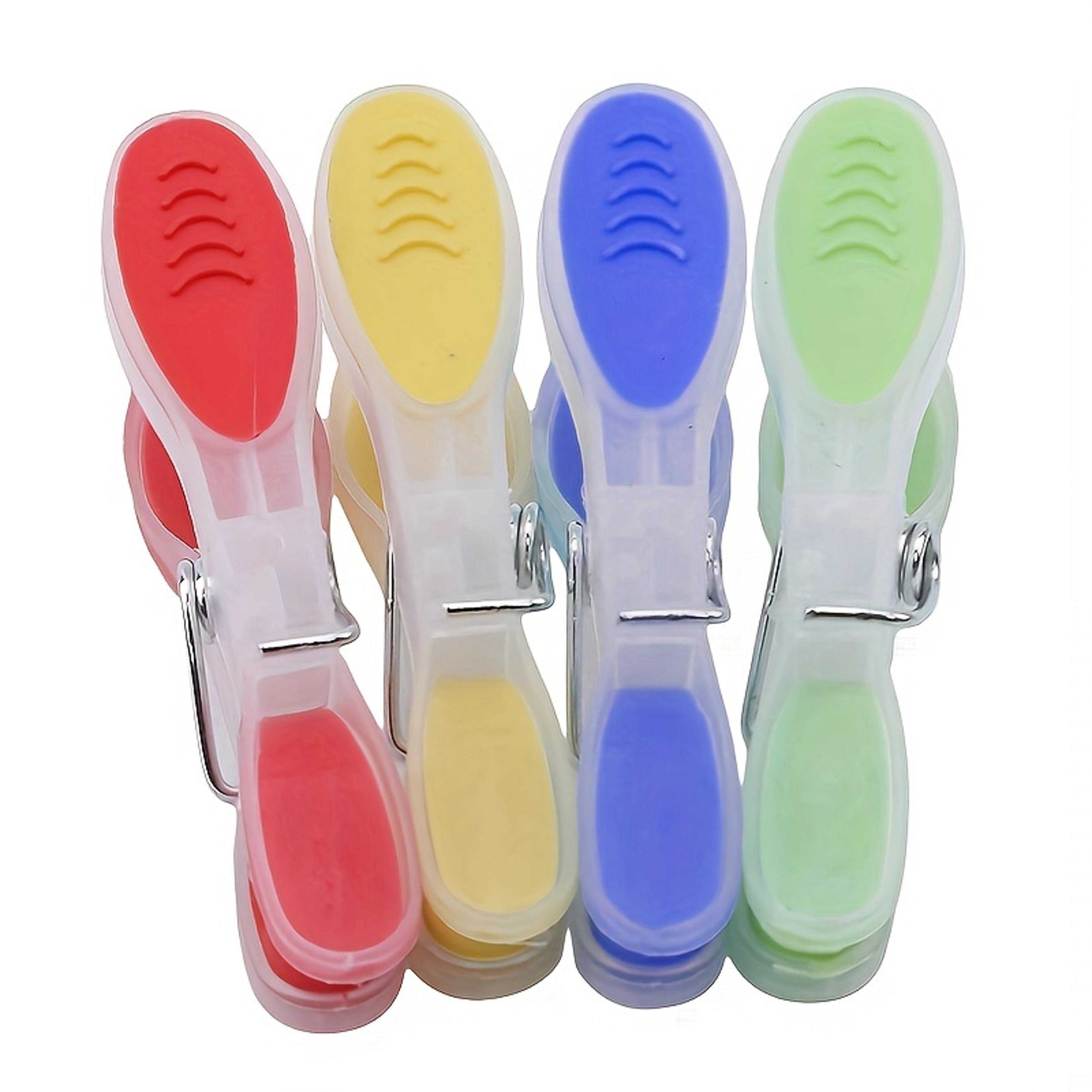 Windproof Plastic Clothespins Set Durable Laundry Clips For Socks Underwear And Small Items 2