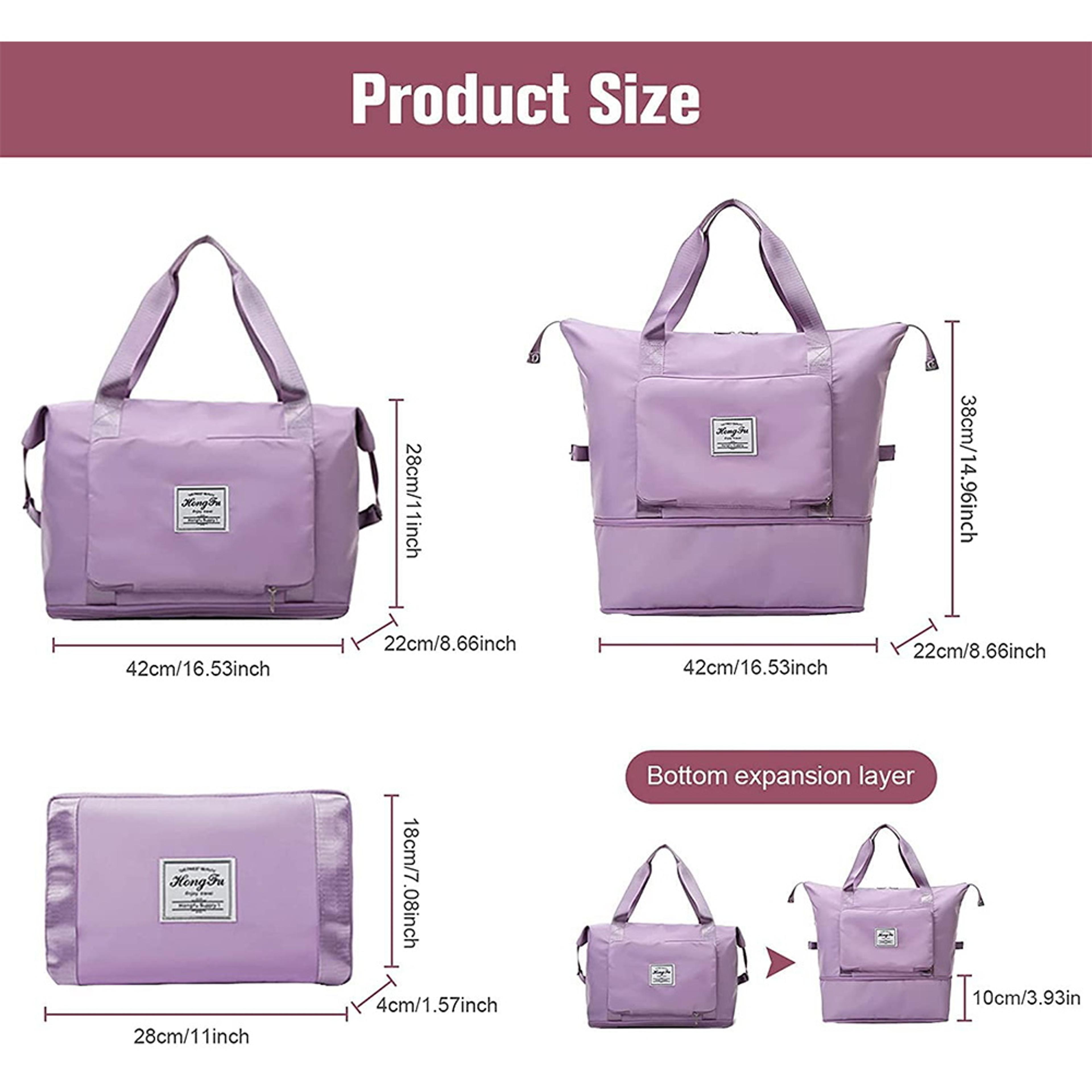 Foldable Large Capacity Travel Bag Lightweight Waterproof Carry On Duffel Tote 1