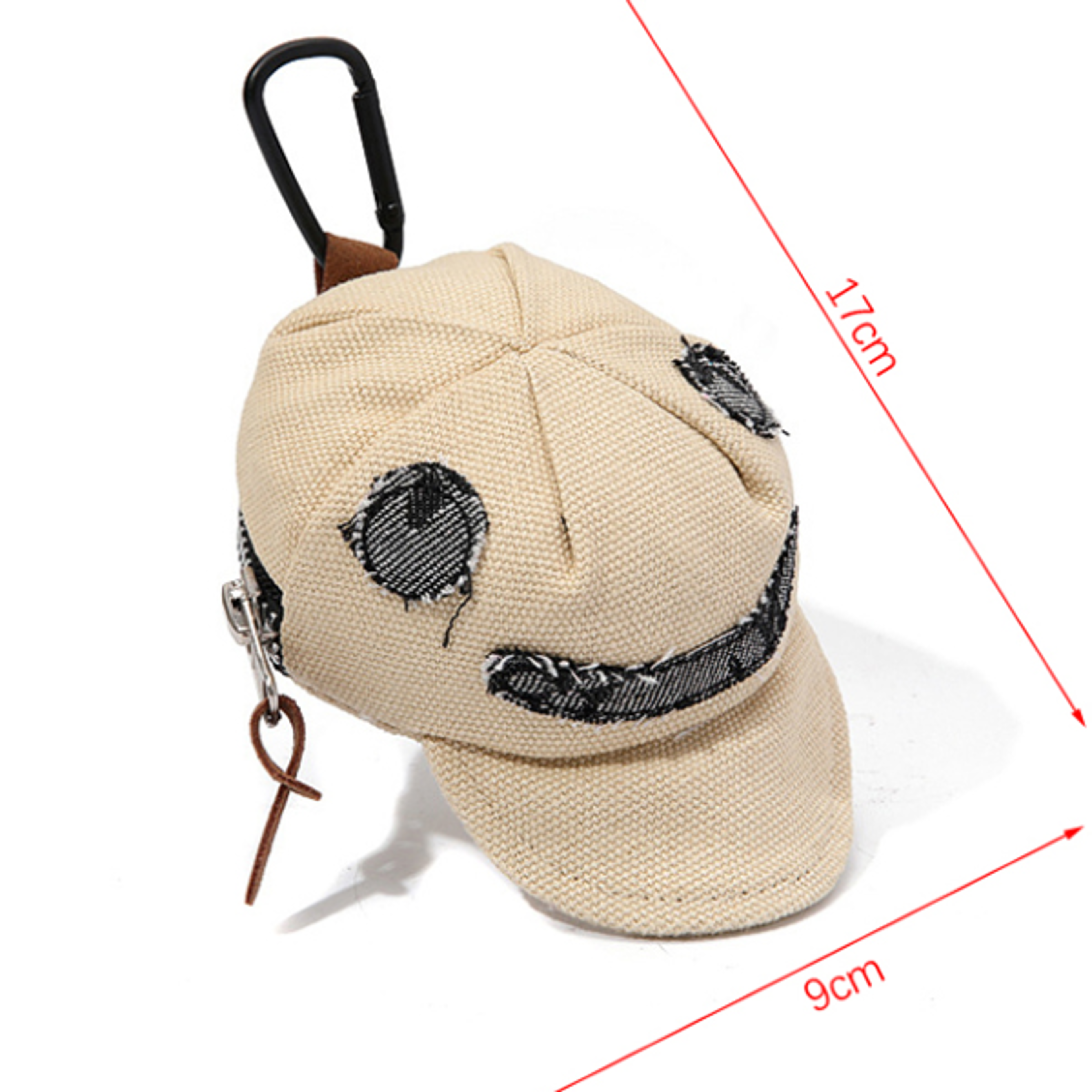 Creative Peaked Hat Shape Coin Purse Keychain Portable Wallet Bag Pendant Trendy Headphones Organize