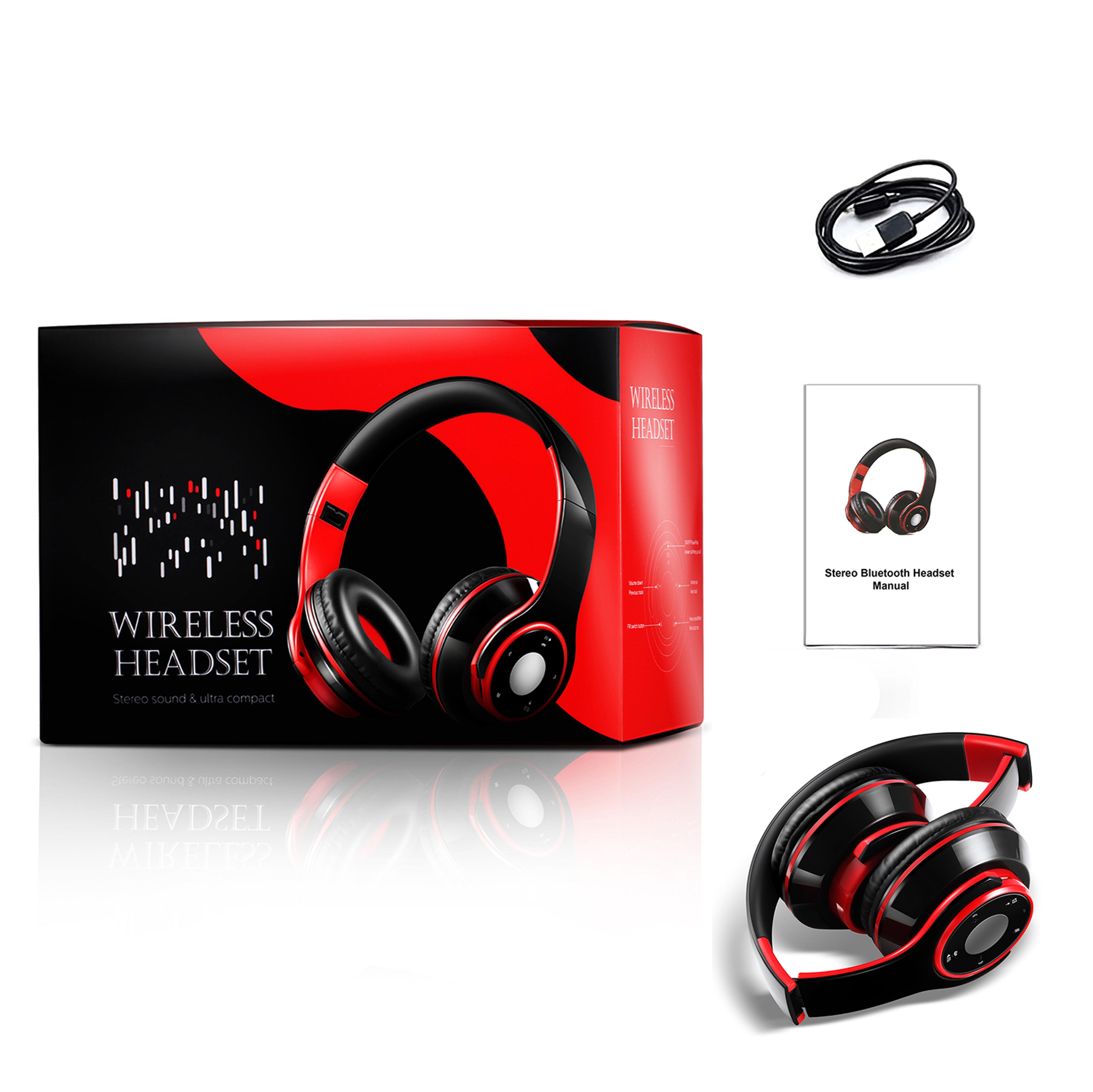 Wireless Bluetooth Headphones Foldable Stereo Sport Headset 5