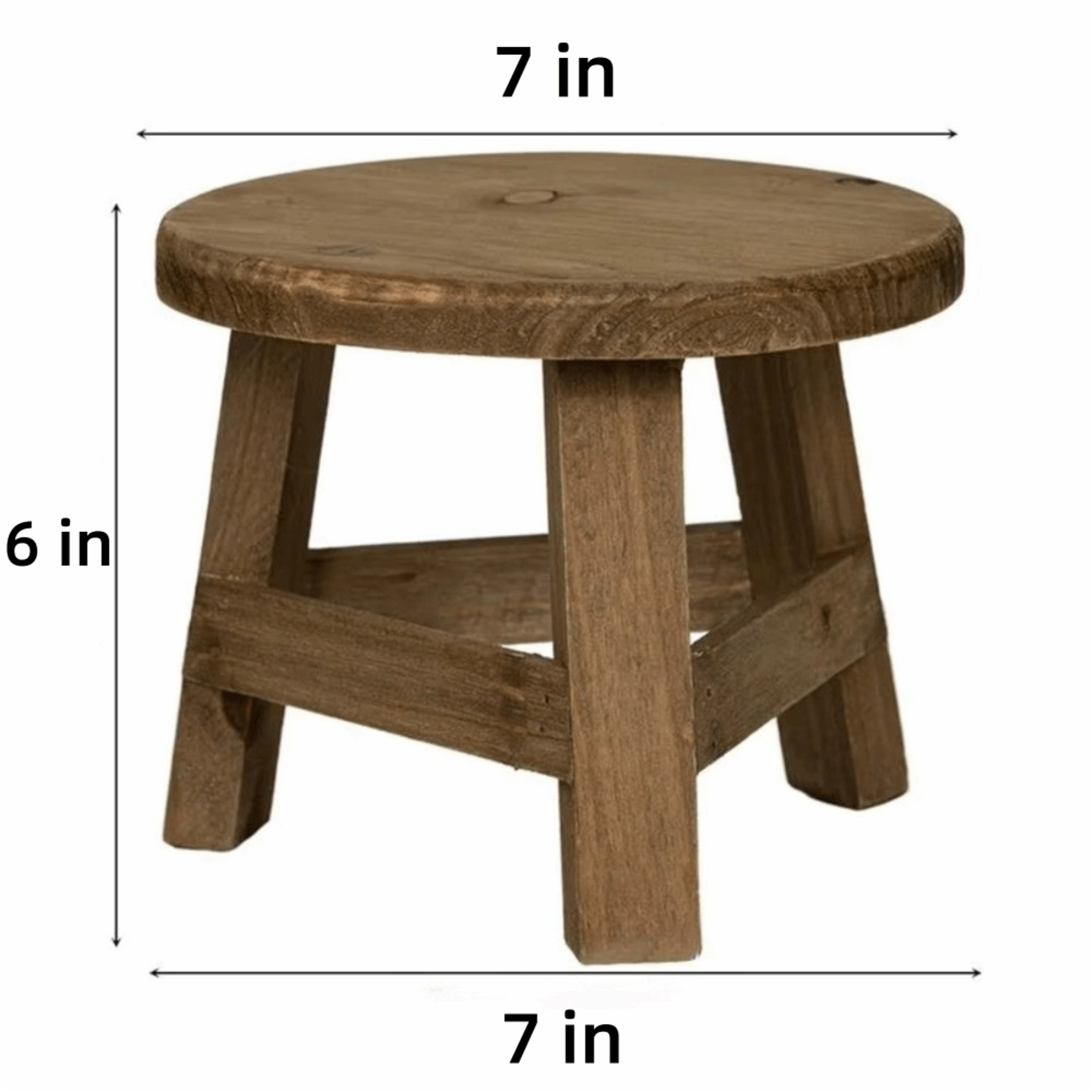 Mini Wooden Plant Stand Indoor Bonsai Display Stool Natural Wood Flower Pot Riser 5